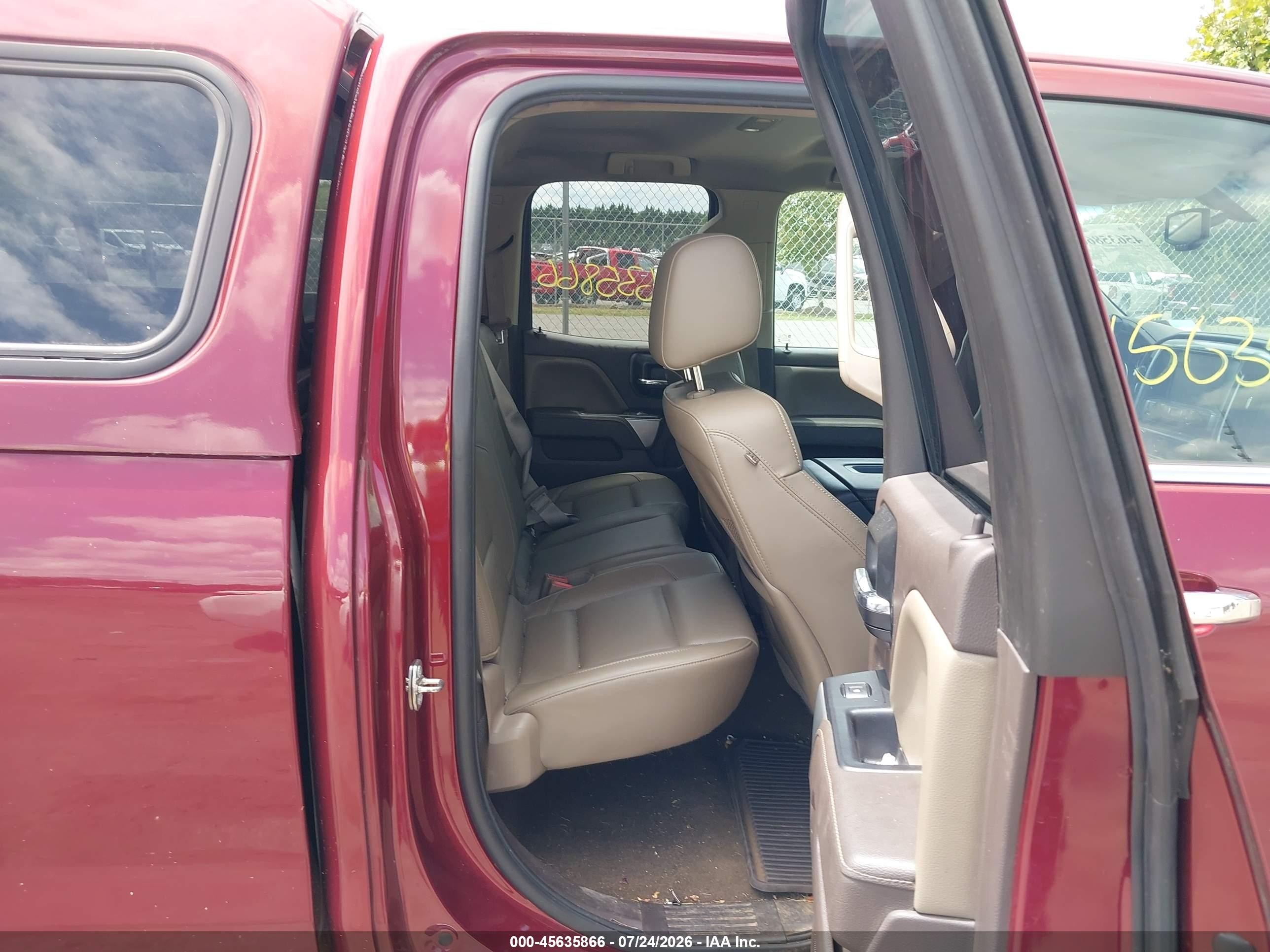 2015 Chevrolet Silverado 1500 Ltz Red vin: 1GCVKSEC0FZ161533