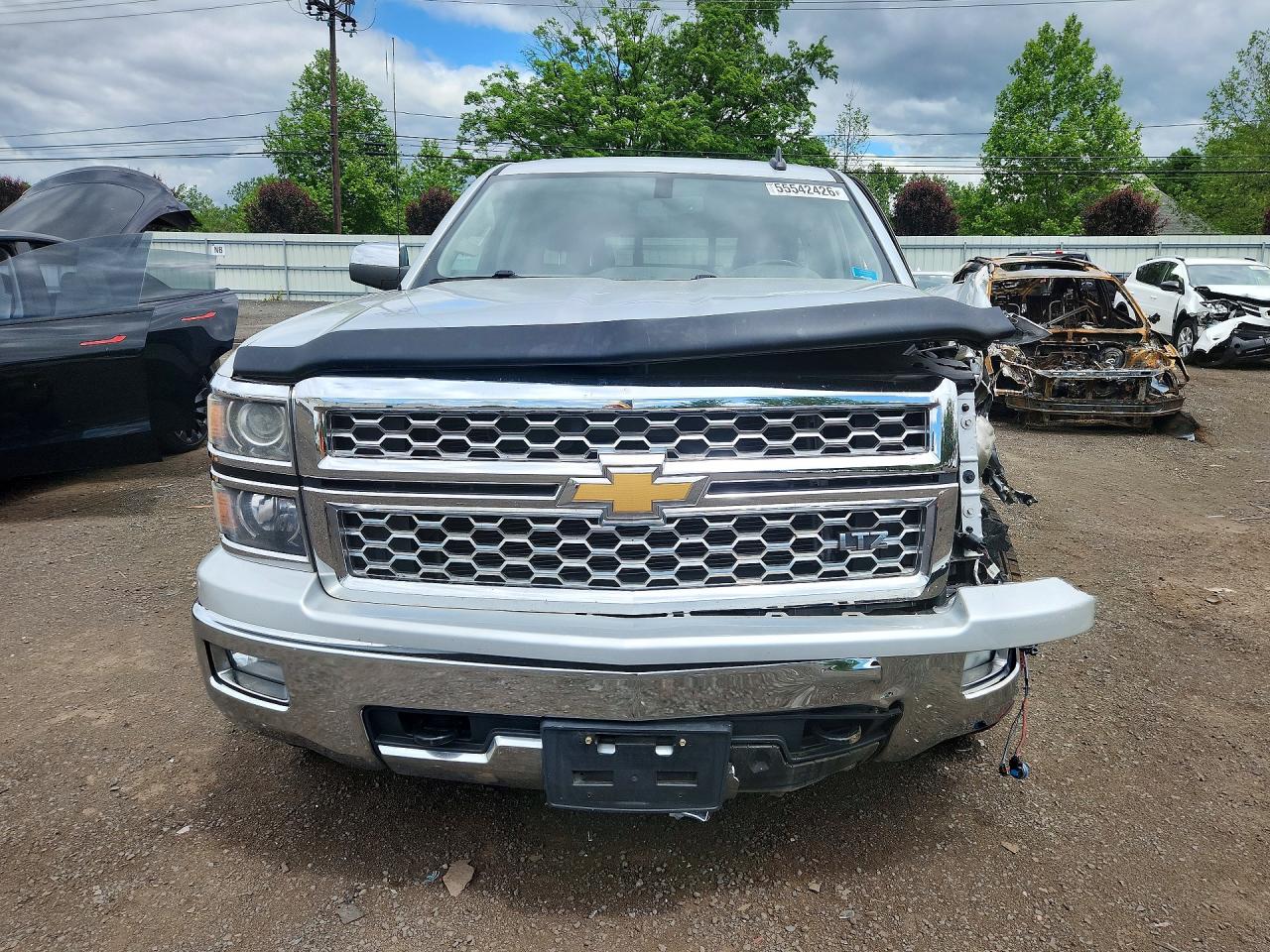 2015 Chevrolet Silverado Серебряный vin: 1GCVKSEC0FZ387572