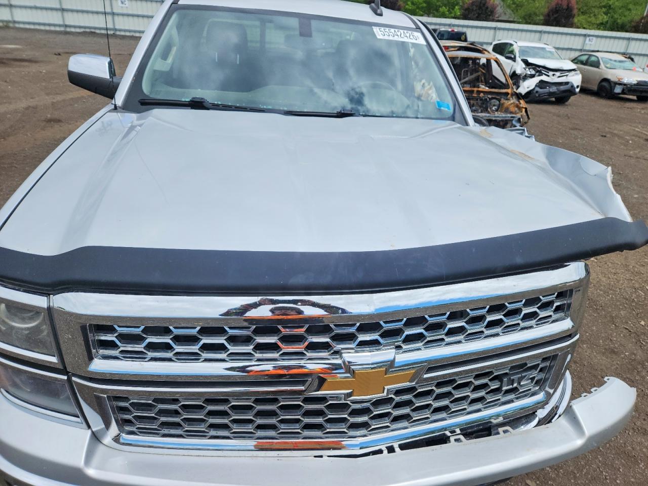 2015 Chevrolet Silverado Серебряный vin: 1GCVKSEC0FZ387572