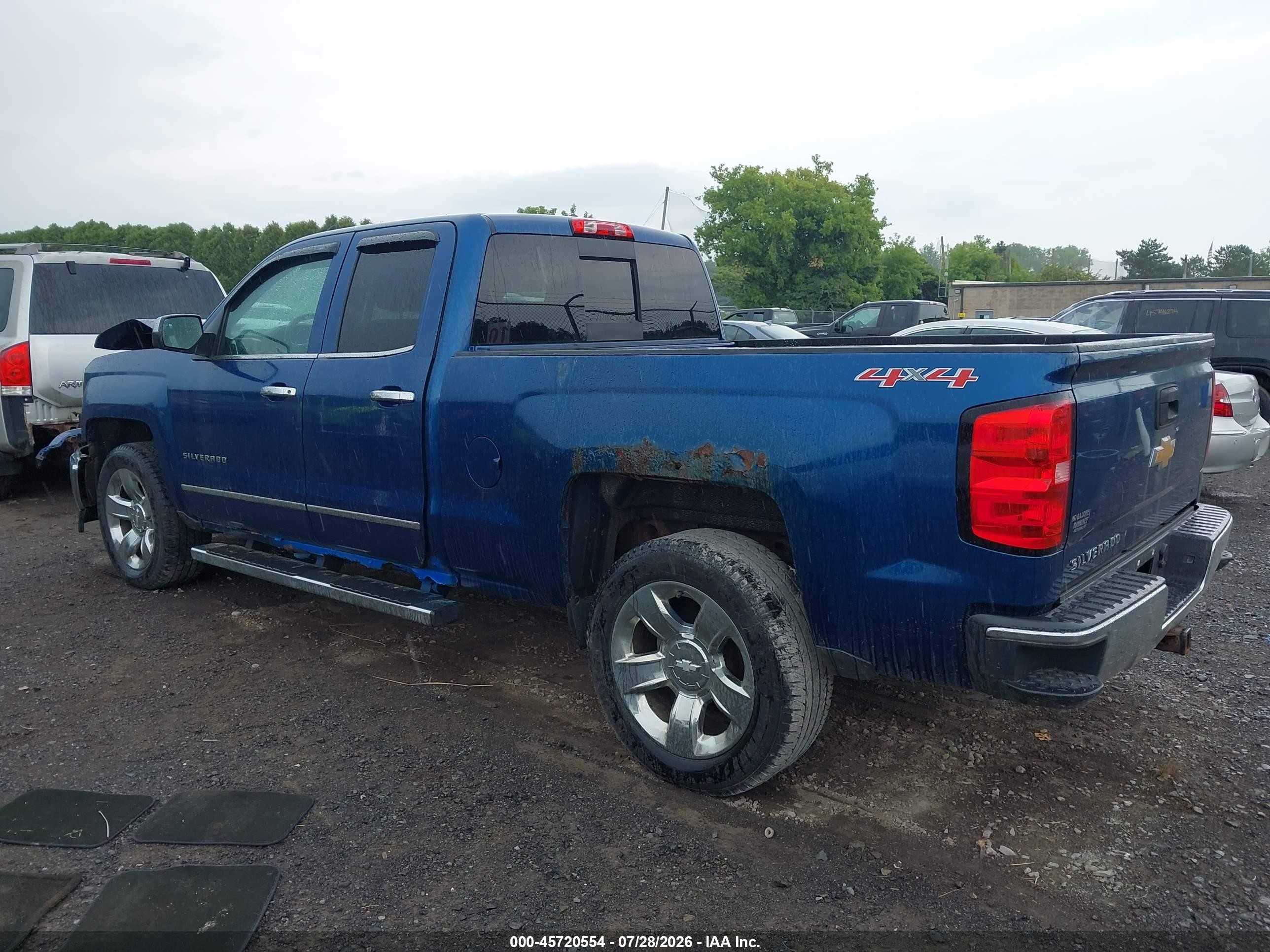 2015 Chevrolet Silverado 1500 Ltz Blue vin: 1GCVKSEC1FZ274455