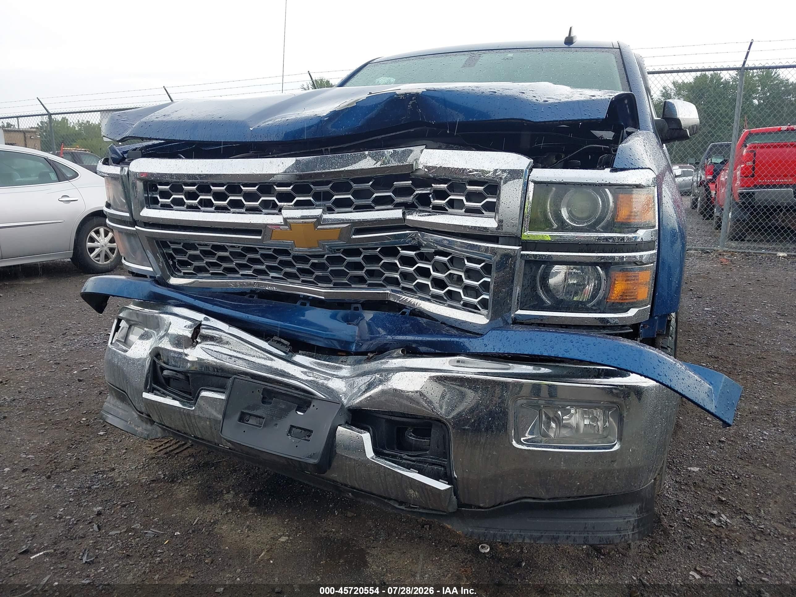 2015 Chevrolet Silverado 1500 Ltz Blue vin: 1GCVKSEC1FZ274455