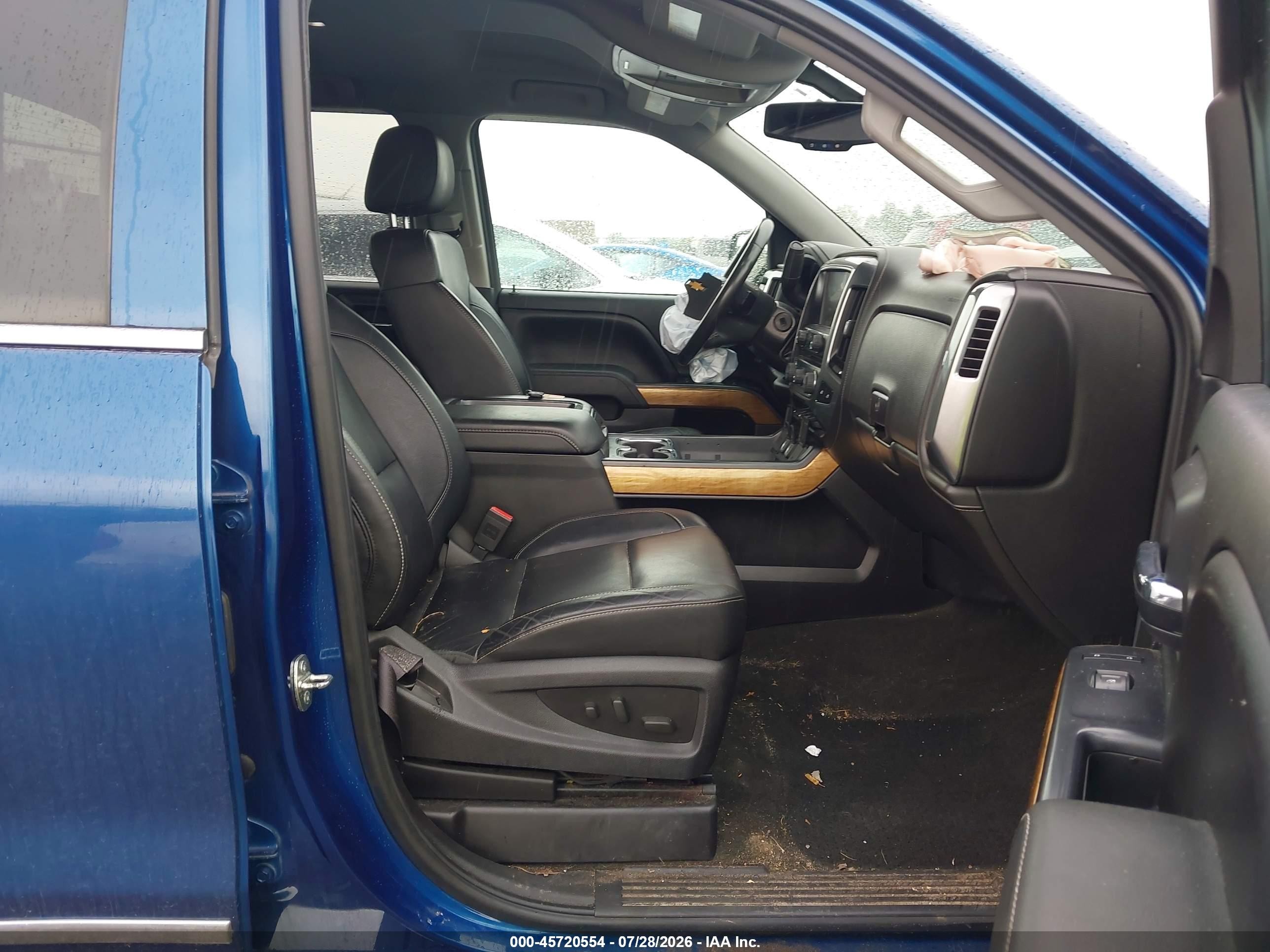 2015 Chevrolet Silverado 1500 Ltz Blue vin: 1GCVKSEC1FZ274455