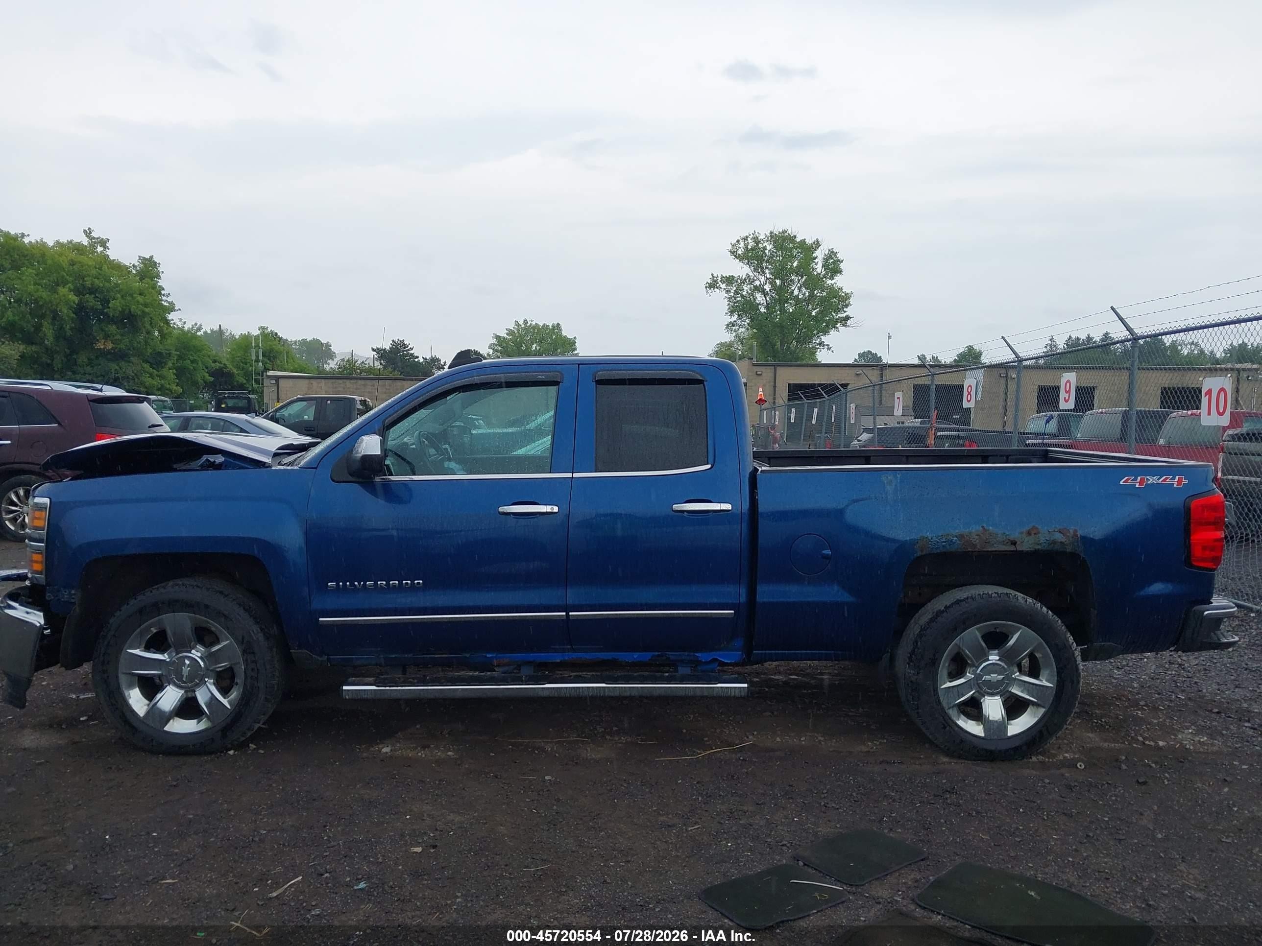 2015 Chevrolet Silverado 1500 Ltz Blue vin: 1GCVKSEC1FZ274455