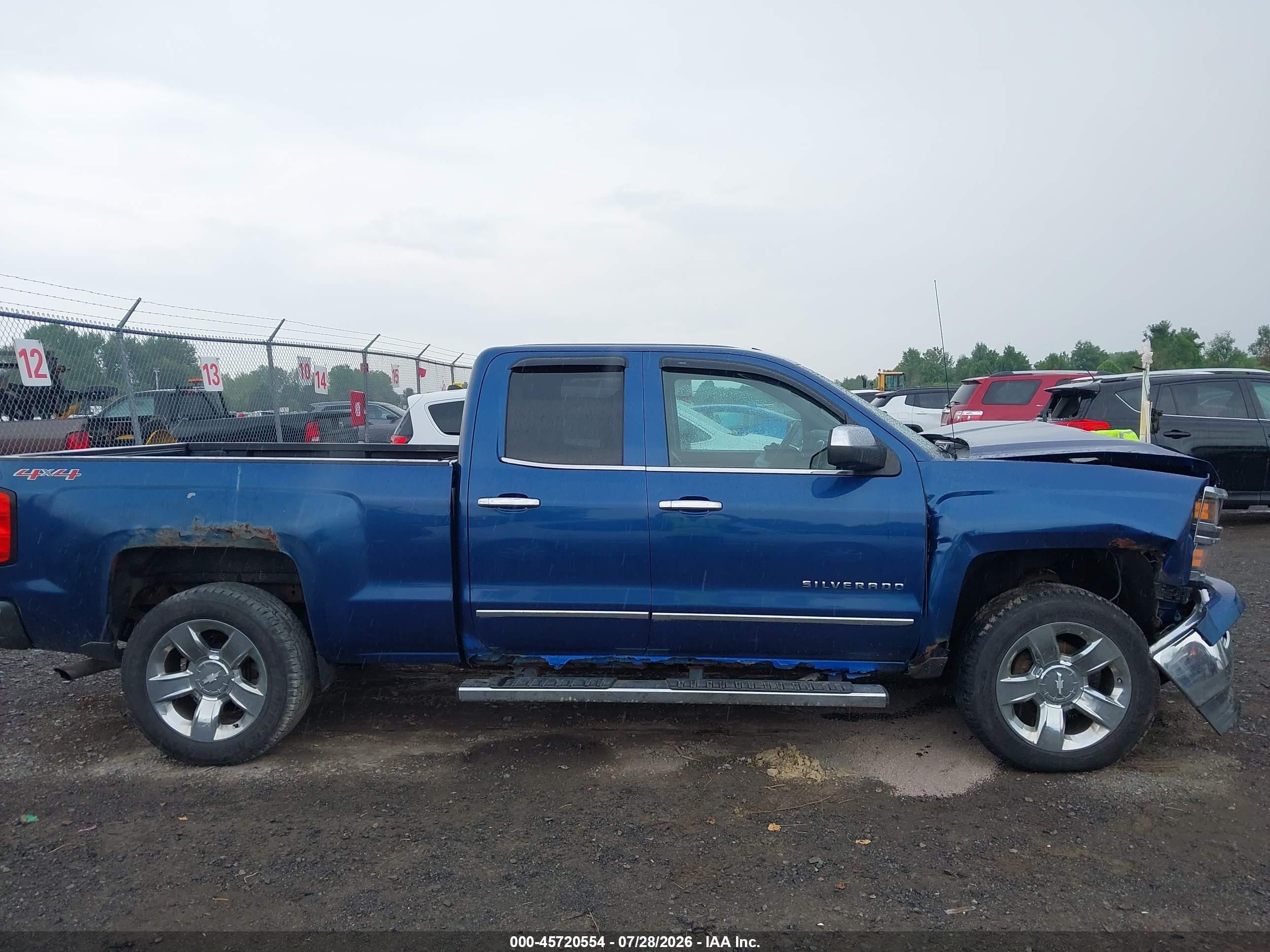 2015 Chevrolet Silverado 1500 Ltz Blue vin: 1GCVKSEC1FZ274455