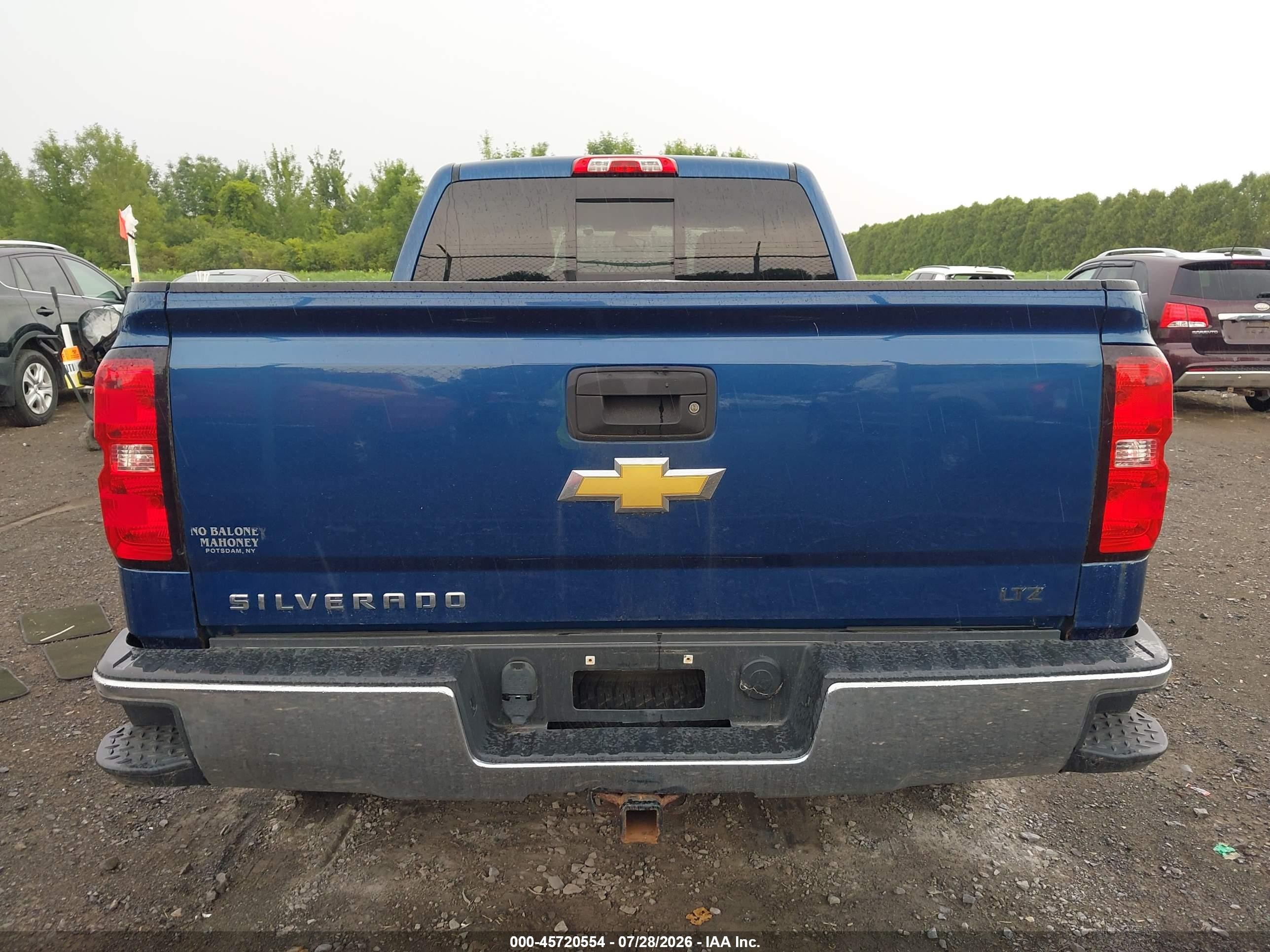 2015 Chevrolet Silverado 1500 Ltz Blue vin: 1GCVKSEC1FZ274455