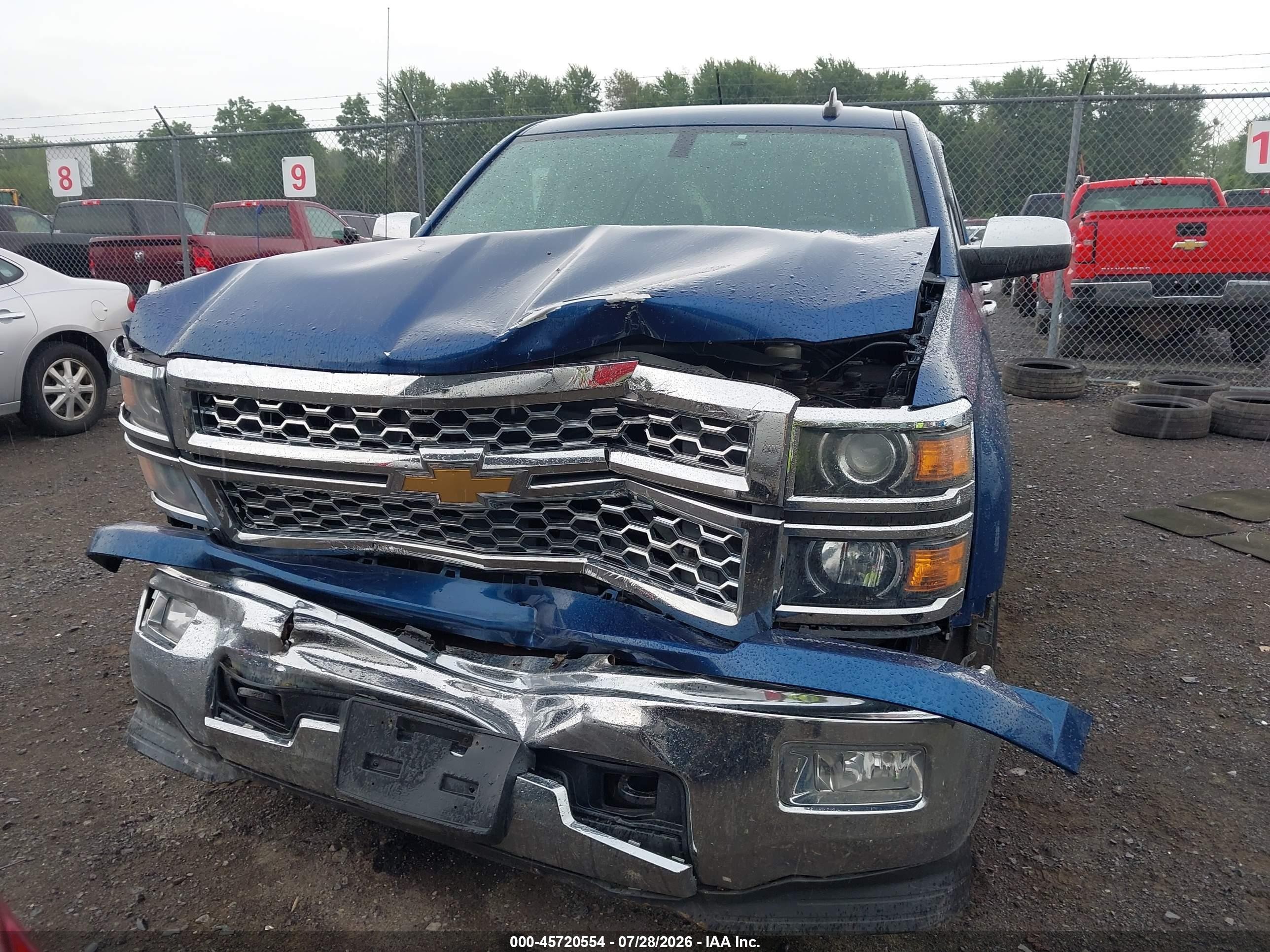2015 Chevrolet Silverado 1500 Ltz Blue vin: 1GCVKSEC1FZ274455