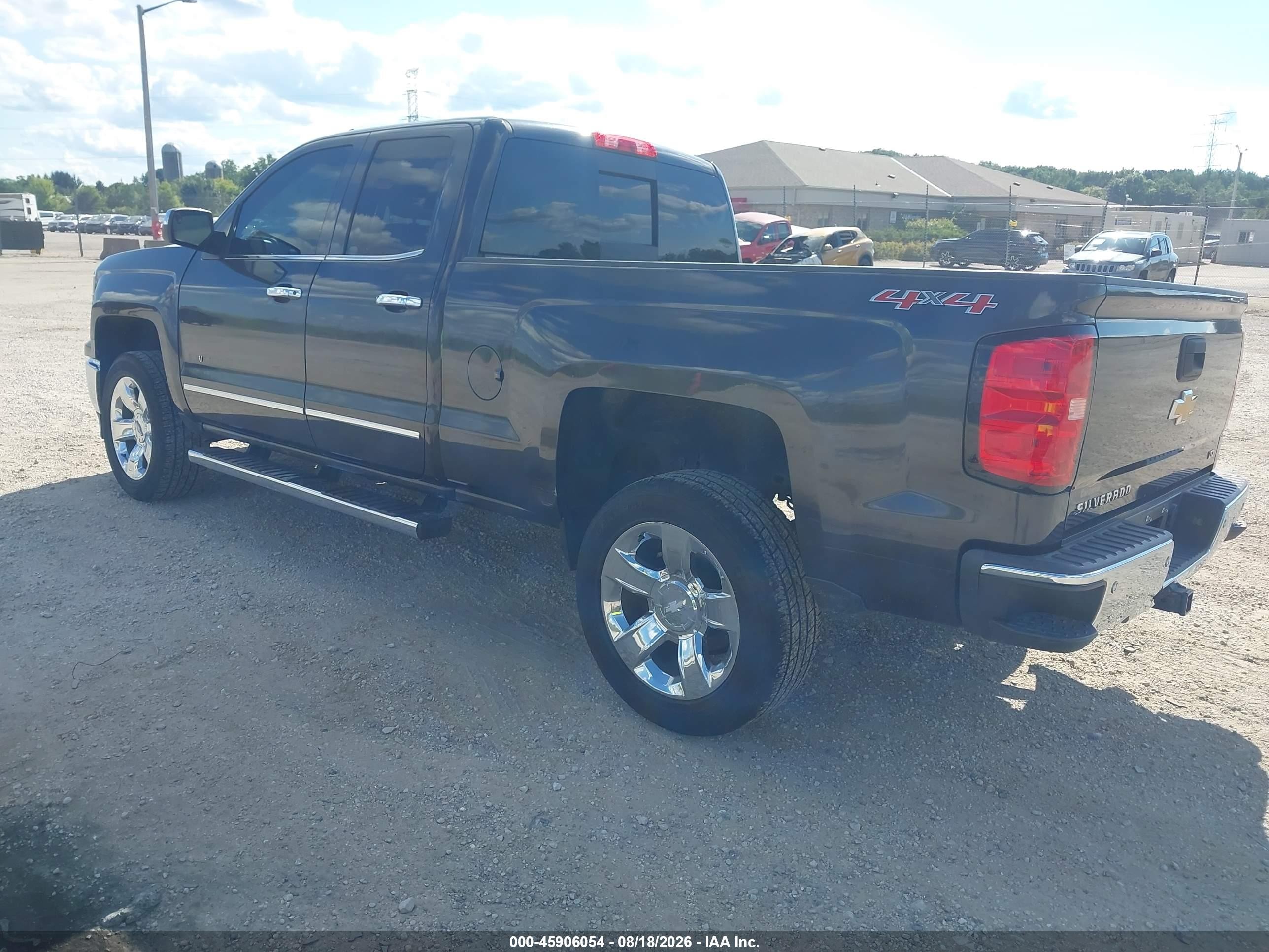 2015 Chevrolet Silverado 1500 Ltz Black vin: 1GCVKSEC2FZ371860