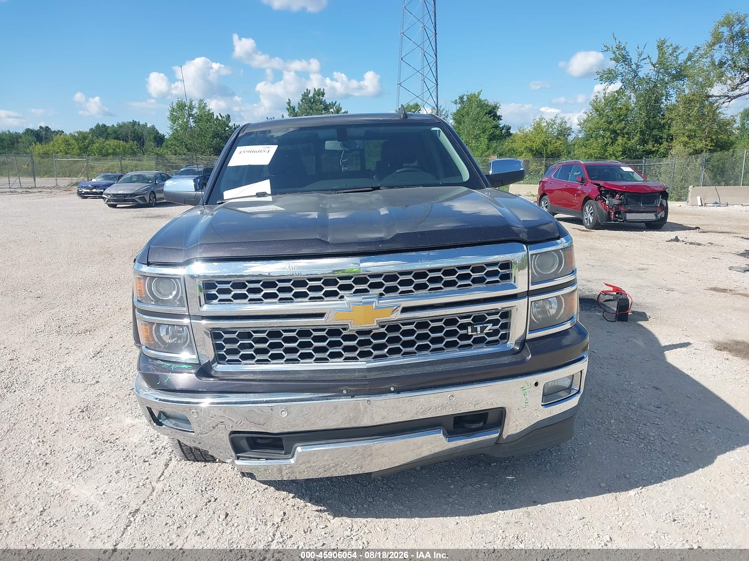2015 Chevrolet Silverado 1500 Ltz Black vin: 1GCVKSEC2FZ371860