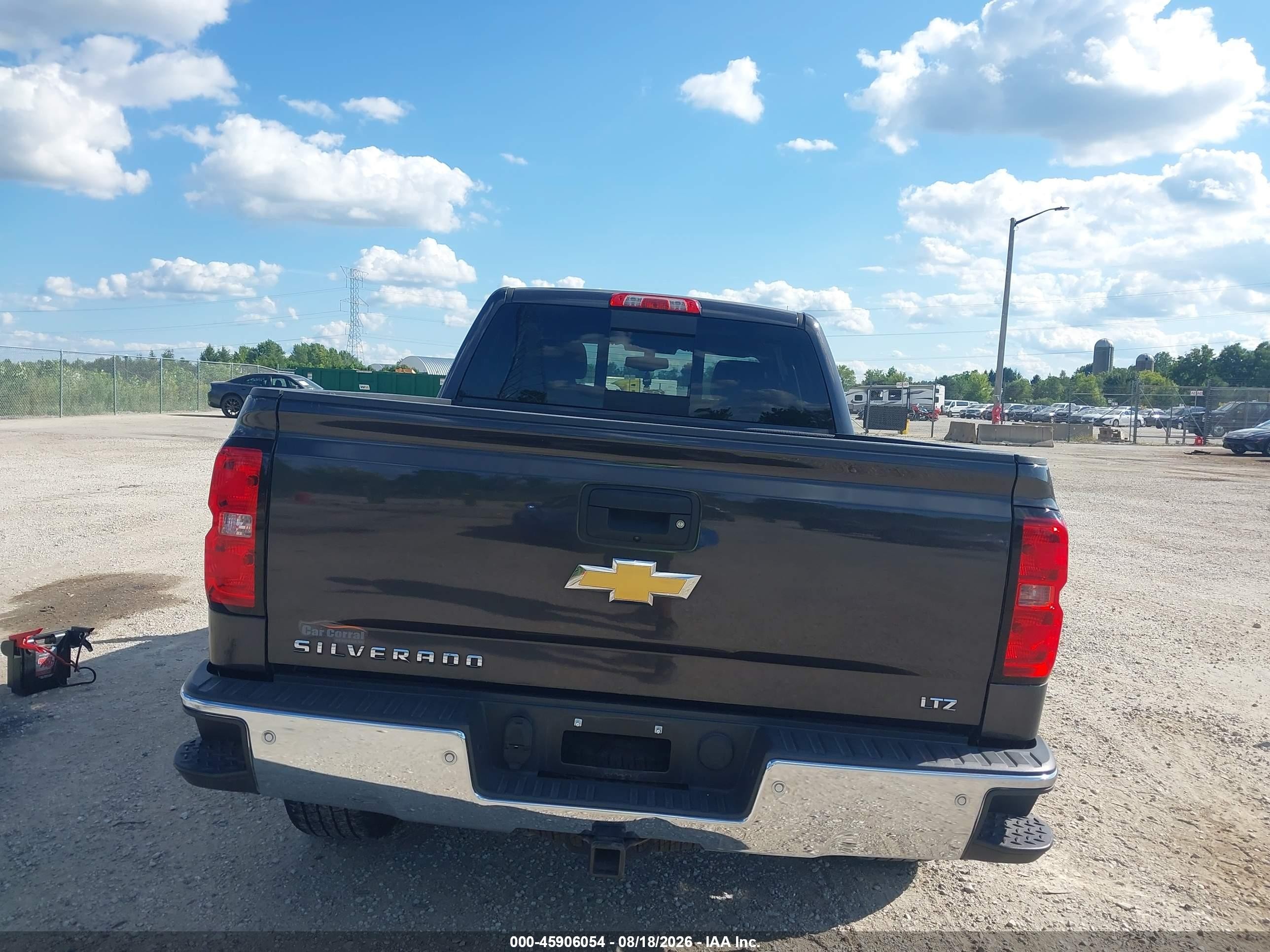 2015 Chevrolet Silverado 1500 Ltz Black vin: 1GCVKSEC2FZ371860