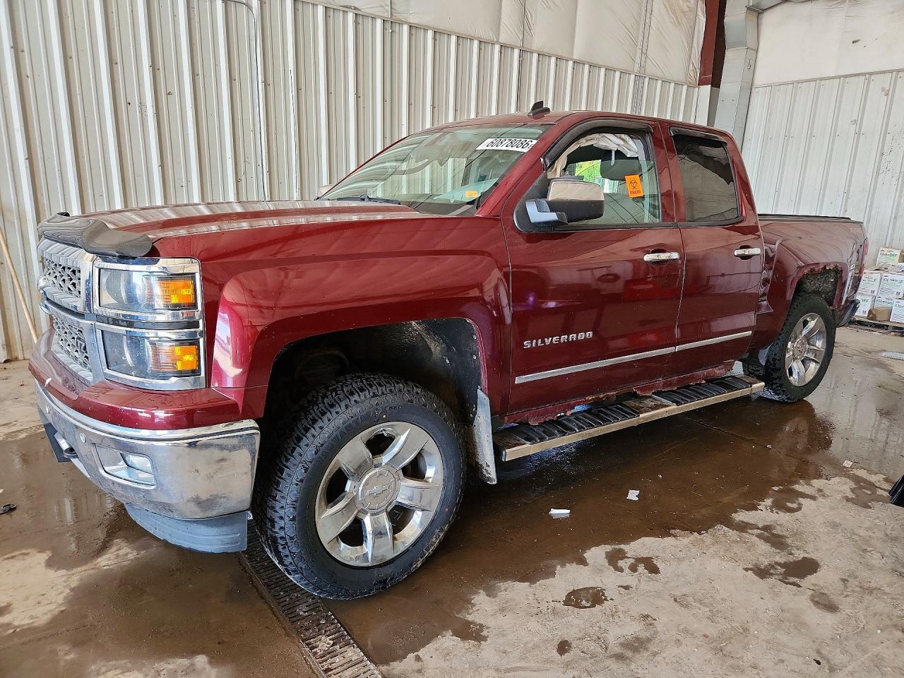 2014 Chevrolet Silverado K1500 Ltz Burgundy vin: 1GCVKSEC3EZ267408