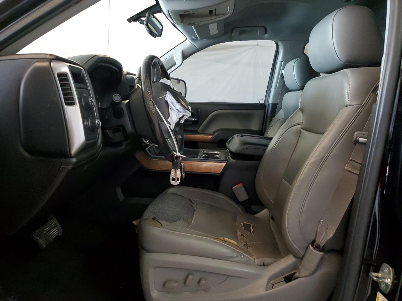 2014 Chevrolet Silverado K1500 Ltz Black vin: 1GCVKSEC3EZ270597 Damage: Left Front Seat Cushion, Torn, > 12 Inches