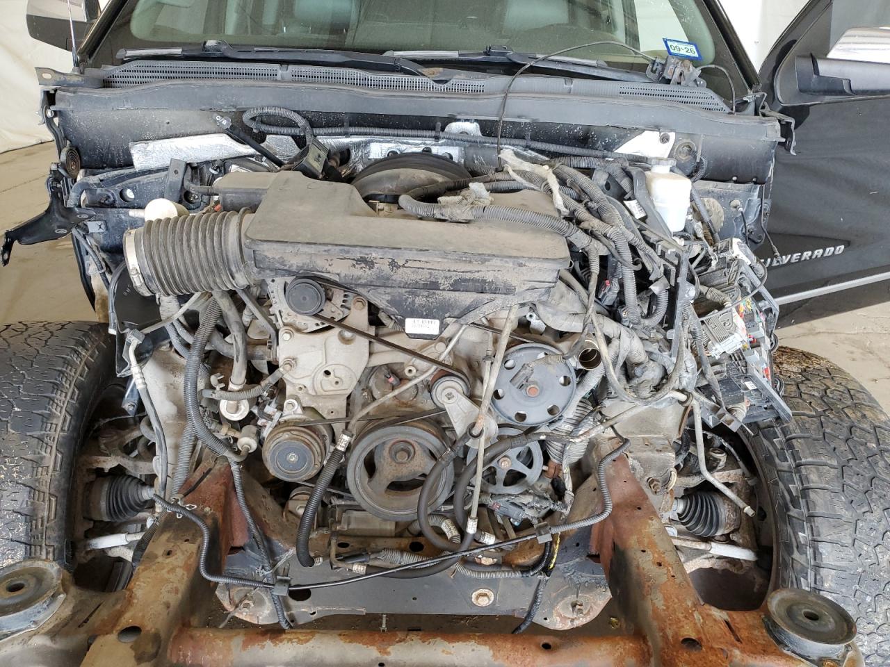 2014 Chevrolet Silverado K1500 Ltz Black vin: 1GCVKSEC3EZ270597 Damage: Radiator, Missing, Replacement Required