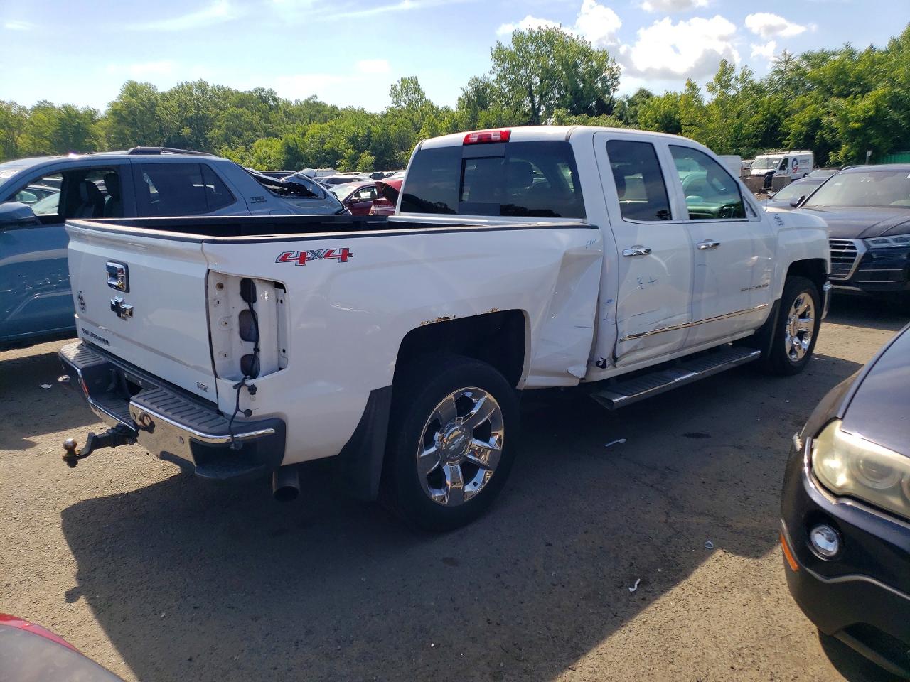 2015 Chevrolet Silverado K1500 Ltz White vin: 1GCVKSEC4FZ146808