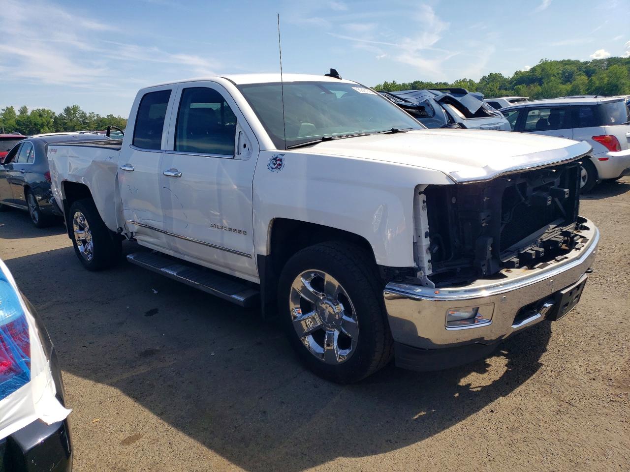 2015 Chevrolet Silverado K1500 Ltz White vin: 1GCVKSEC4FZ146808