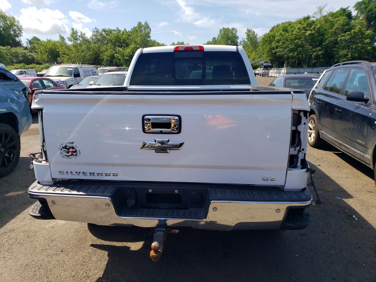 2015 Chevrolet Silverado K1500 Ltz White vin: 1GCVKSEC4FZ146808