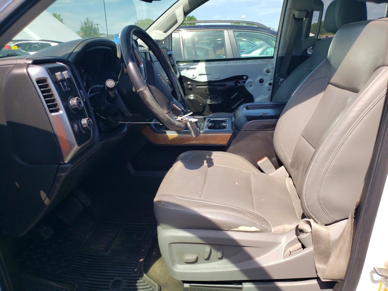 2015 Chevrolet Silverado K1500 Ltz White vin: 1GCVKSEC4FZ146808