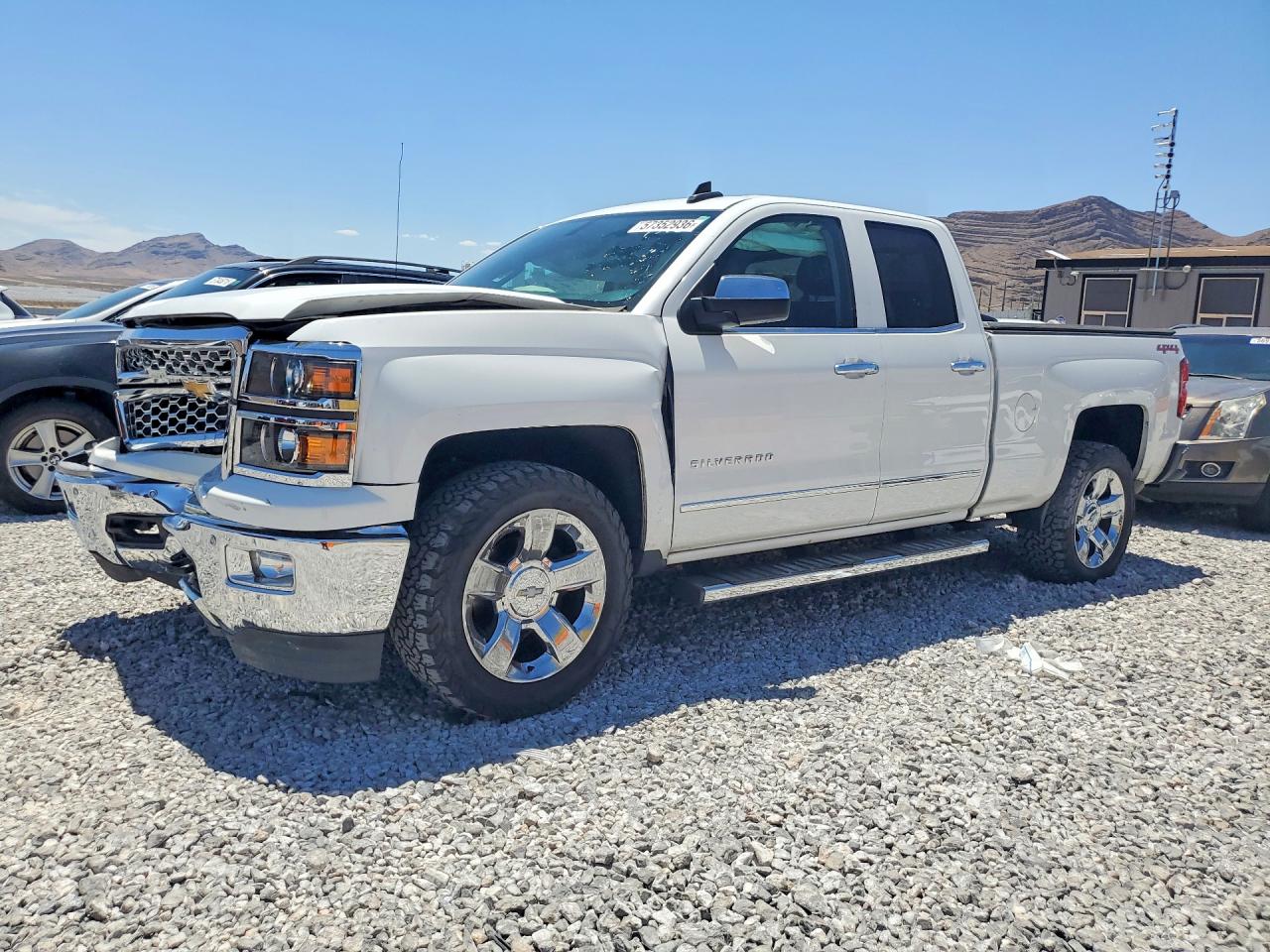 2015 Chevrolet Silverado K1500 Ltz White vin: 1GCVKSEC4FZ188797