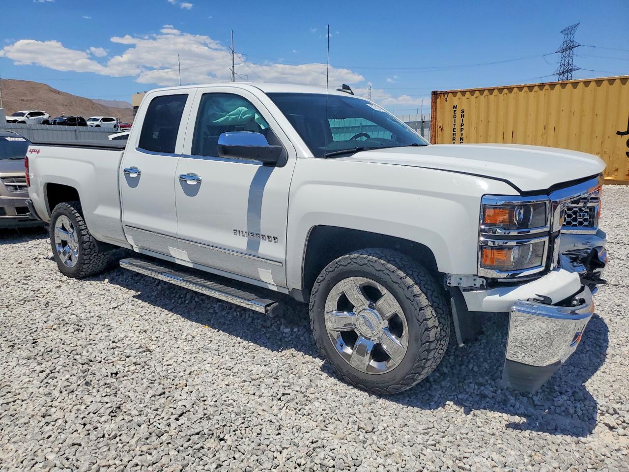 2015 Chevrolet Silverado K1500 Ltz White vin: 1GCVKSEC4FZ188797