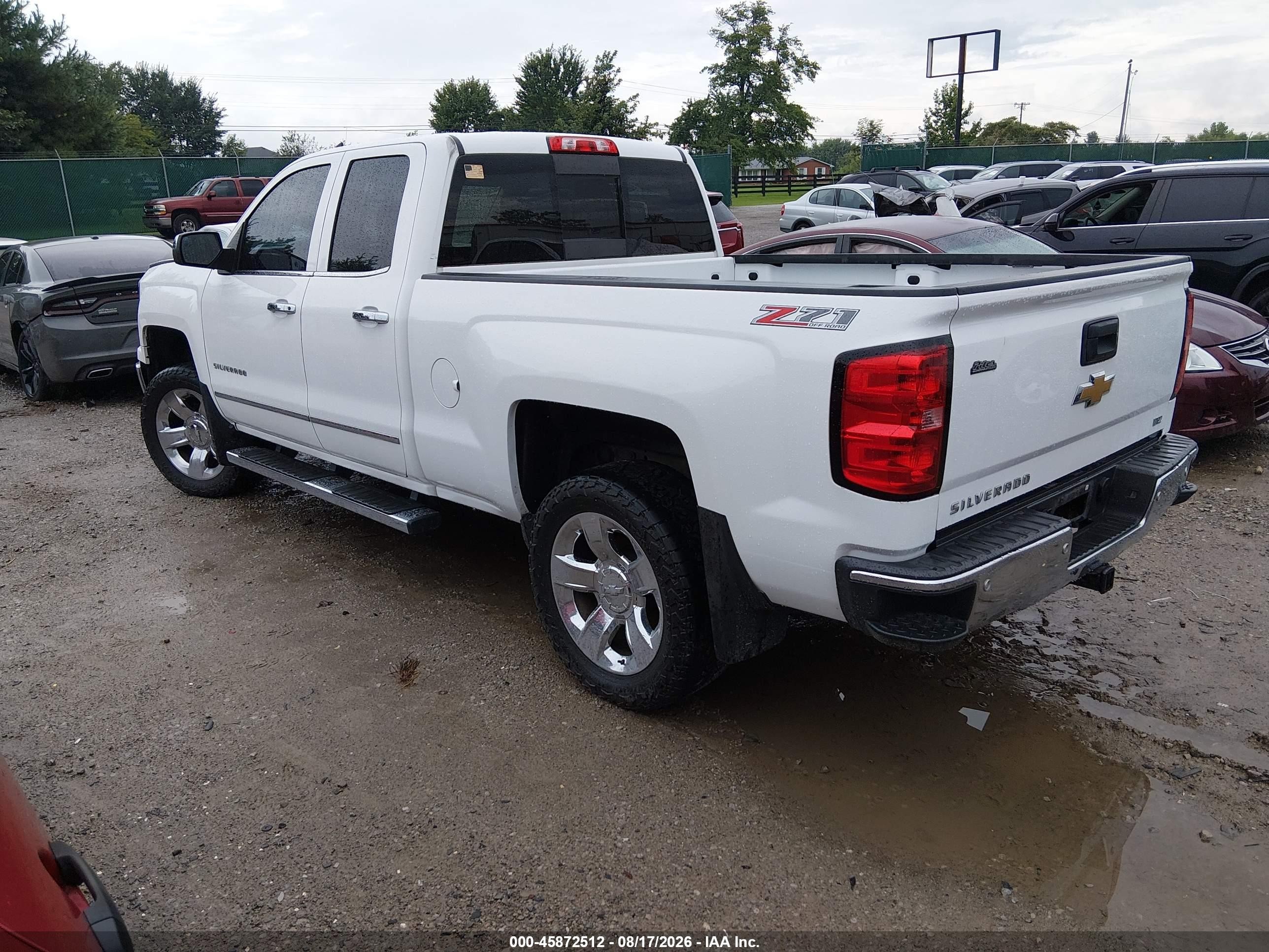2015 Chevrolet Silverado 1500 Ltz White vin: 1GCVKSEC4FZ314351