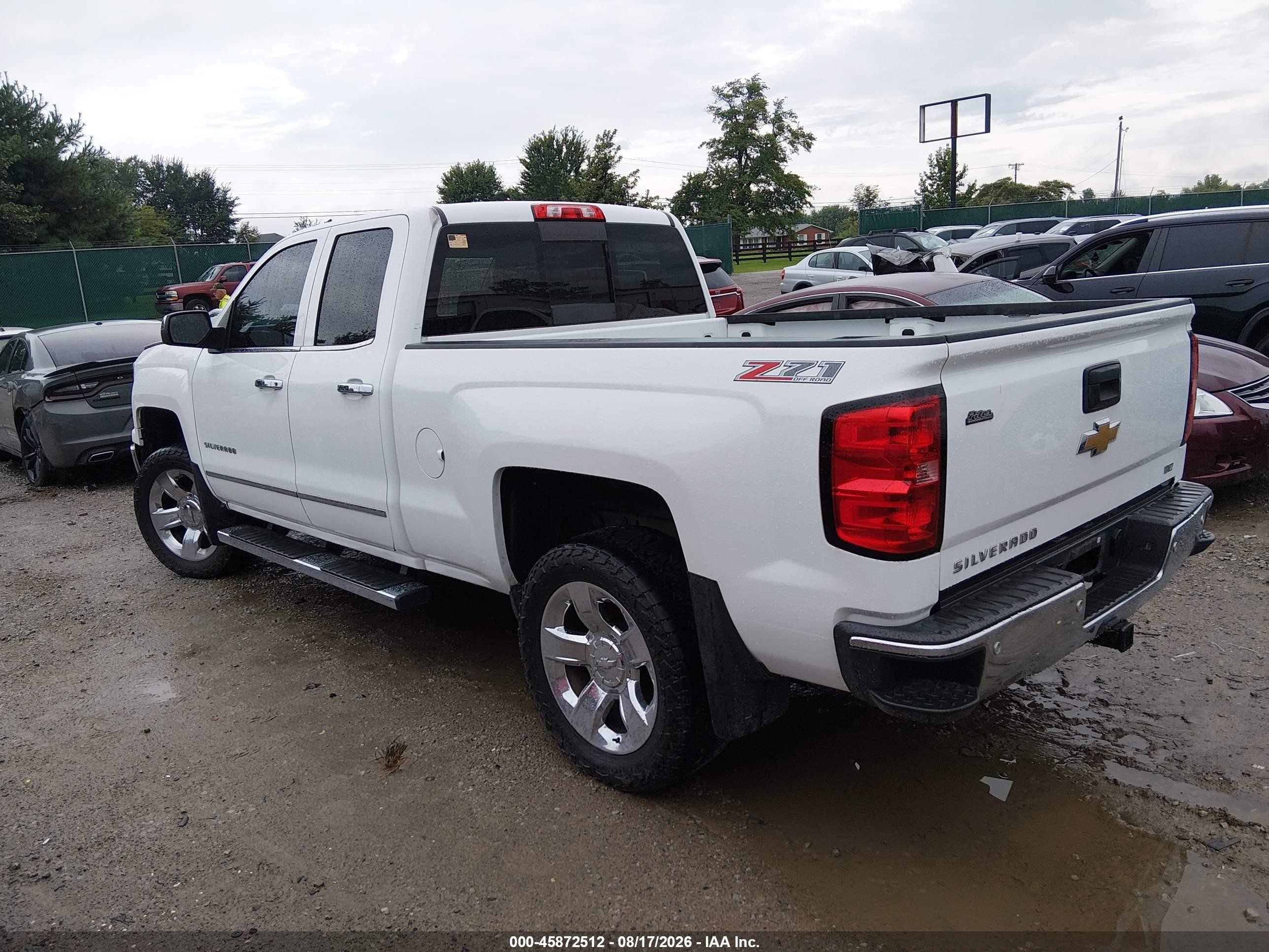 2015 Chevrolet Silverado 1500 Ltz White vin: 1GCVKSEC4FZ314351