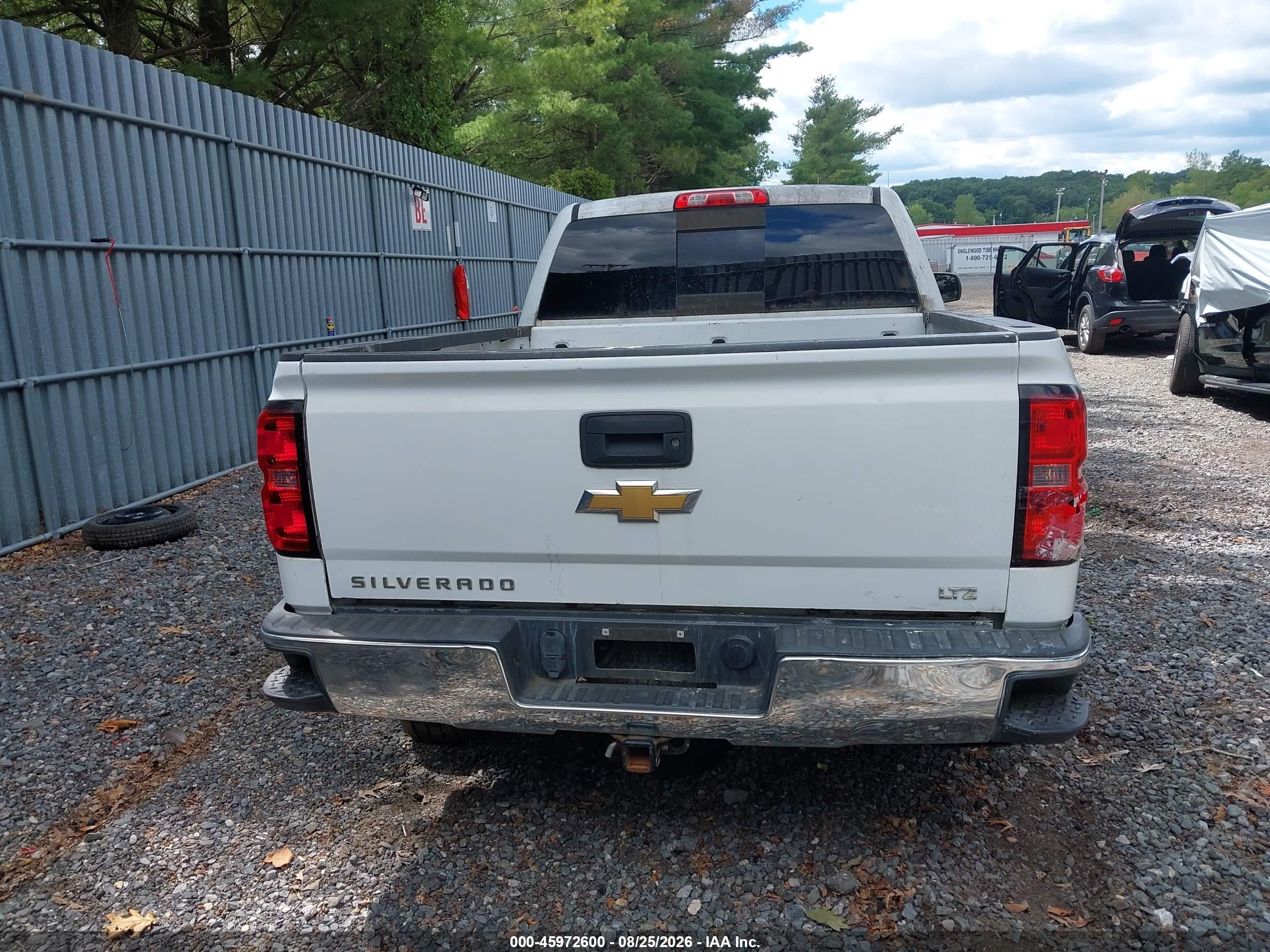 2015 Chevrolet Silverado 1500 Ltz White vin: 1GCVKSEC4FZ333479