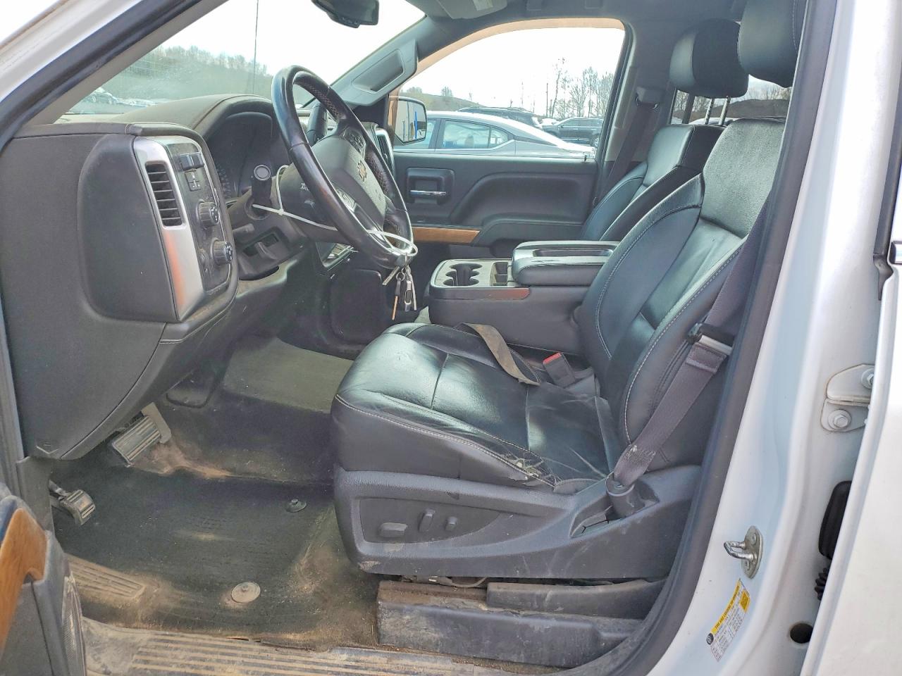 2015 Chevrolet Silverado K1500 Ltz White vin: 1GCVKSEC4FZ392015