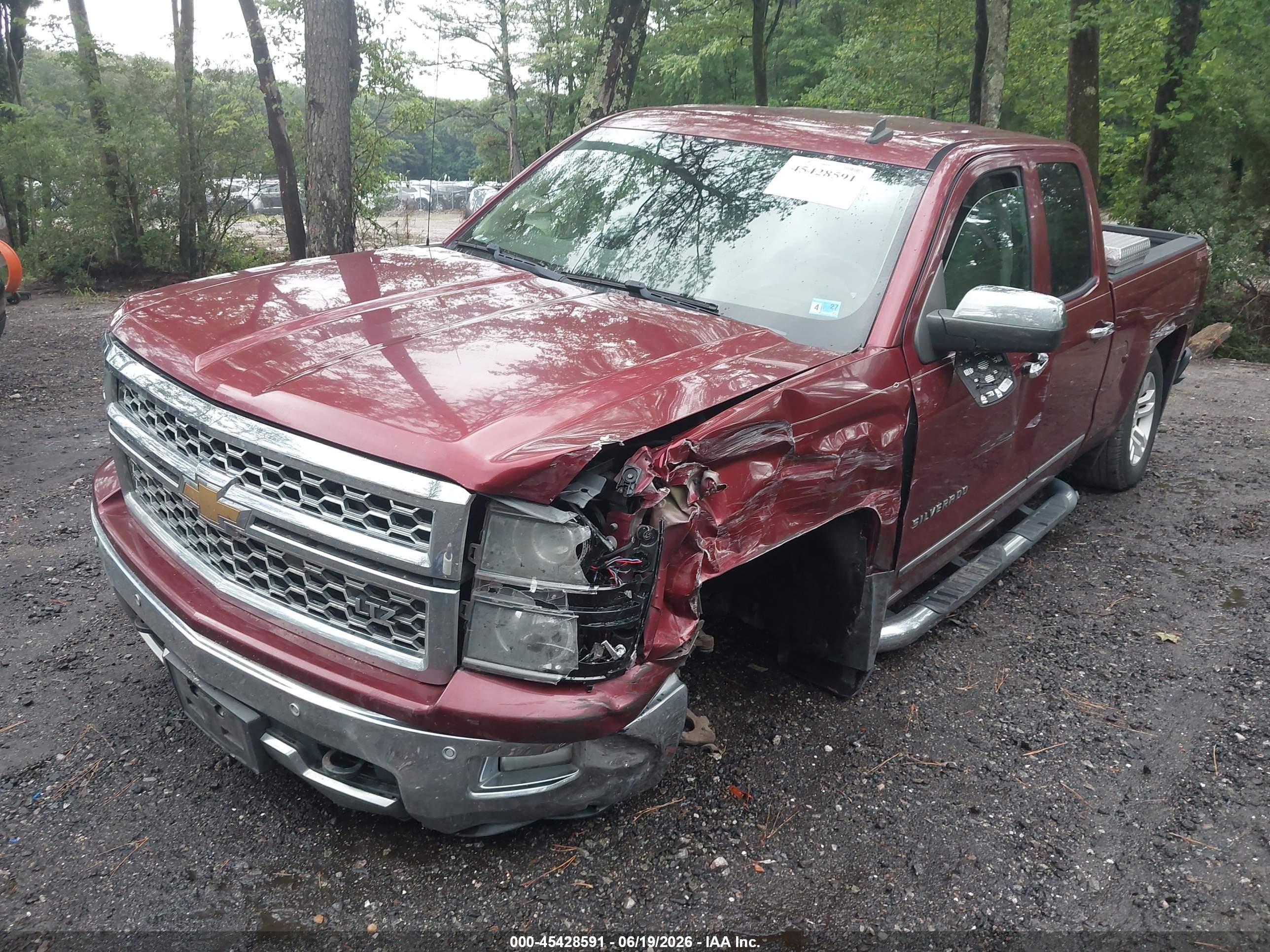 2014 Chevrolet Silverado 1500 Ltz Burgundy vin: 1GCVKSEC5EZ103545