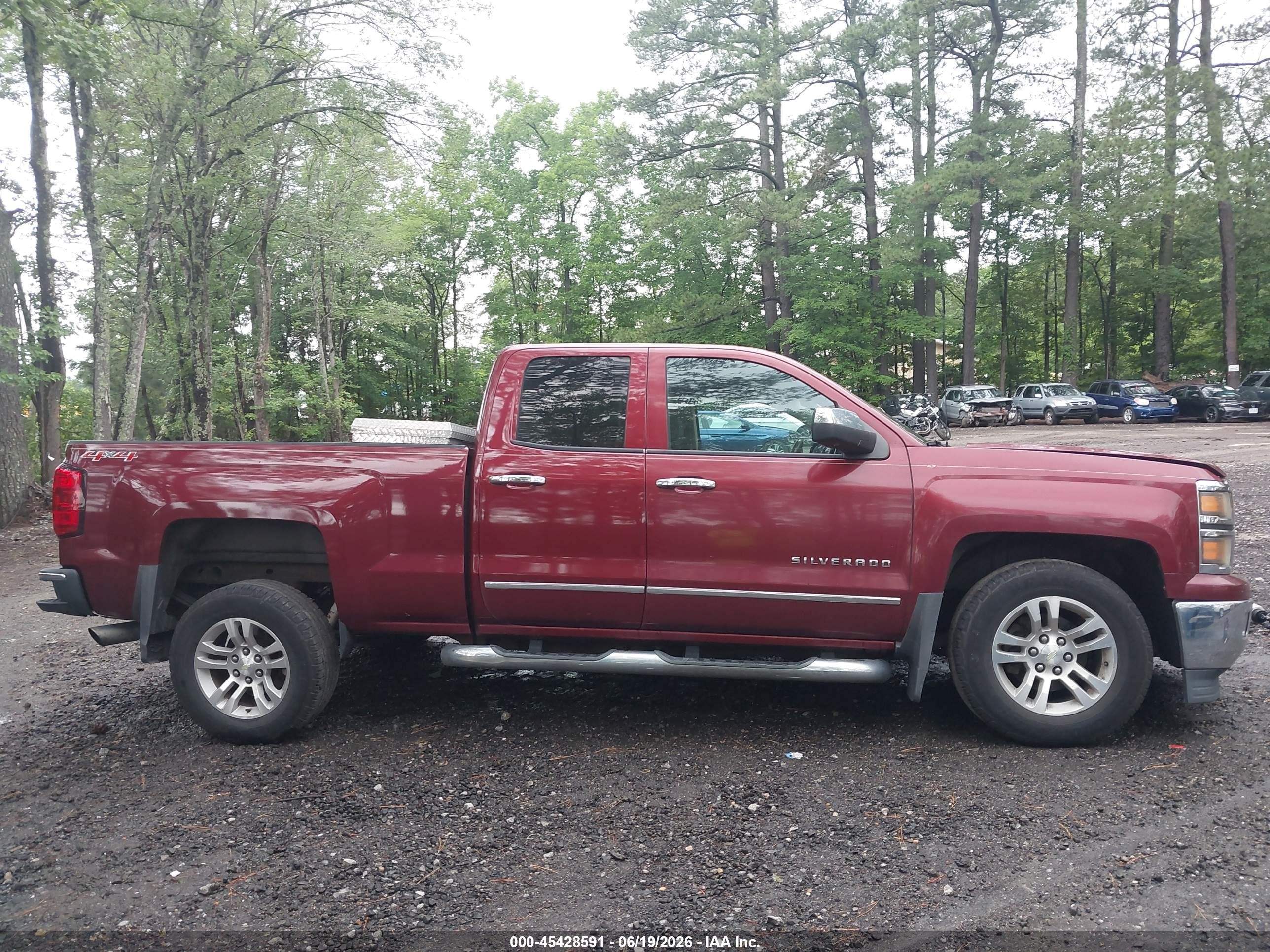 2014 Chevrolet Silverado 1500 Ltz Burgundy vin: 1GCVKSEC5EZ103545