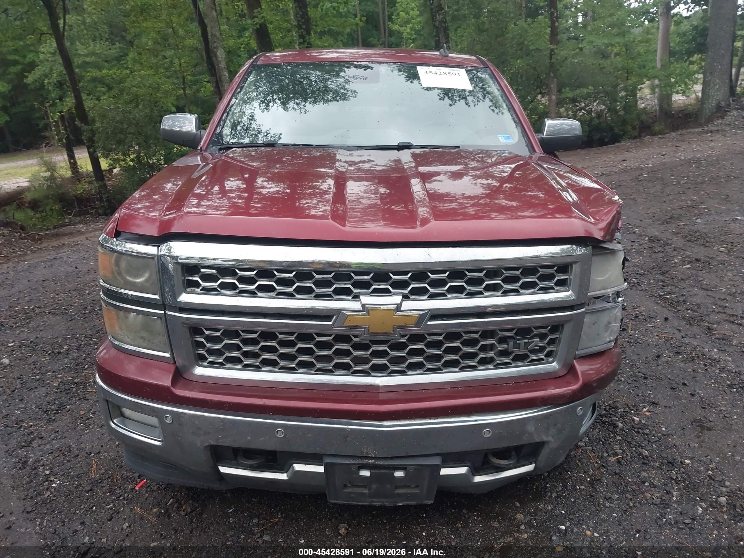2014 Chevrolet Silverado 1500 Ltz Burgundy vin: 1GCVKSEC5EZ103545