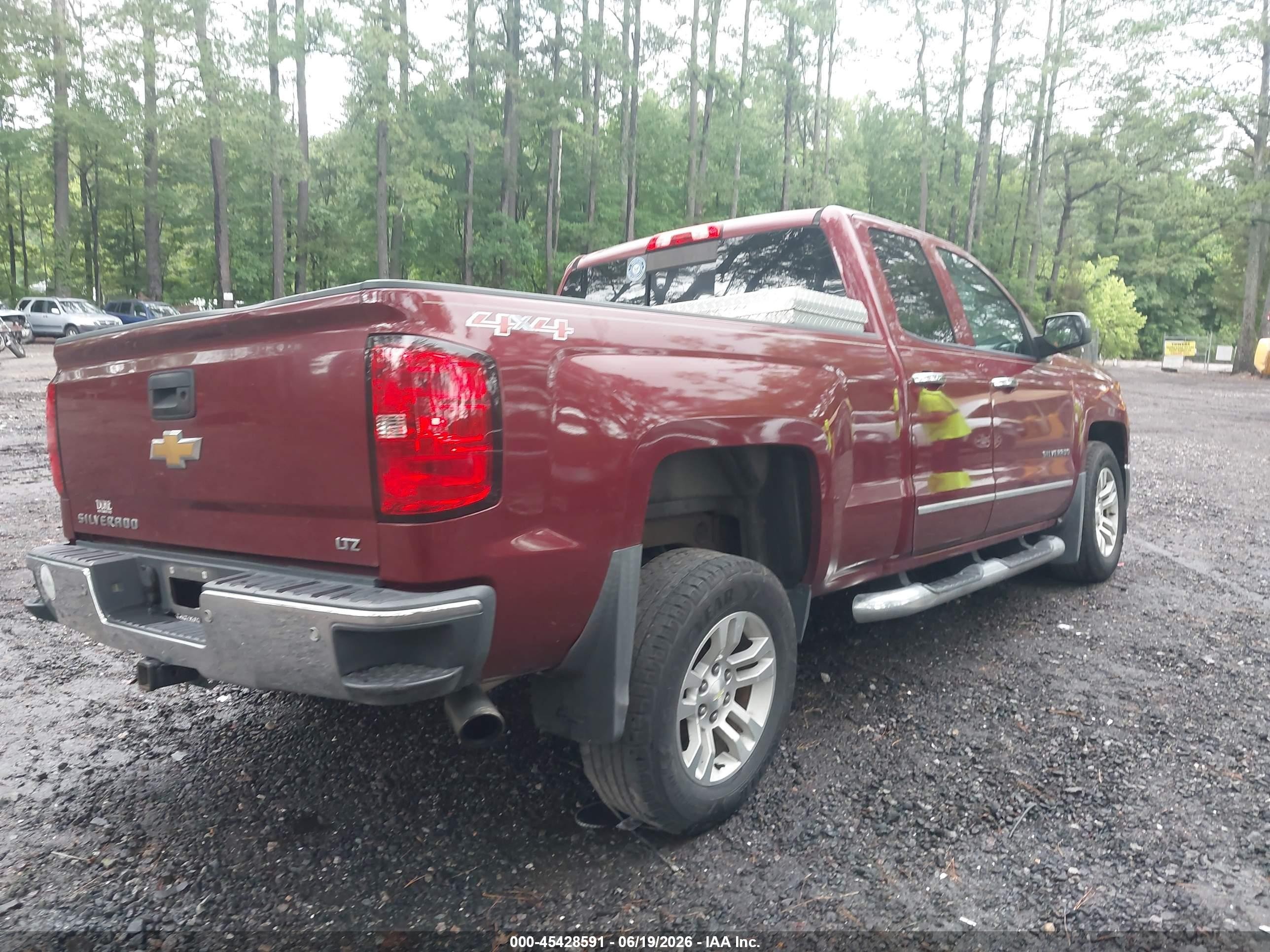 2014 Chevrolet Silverado 1500 Ltz Burgundy vin: 1GCVKSEC5EZ103545