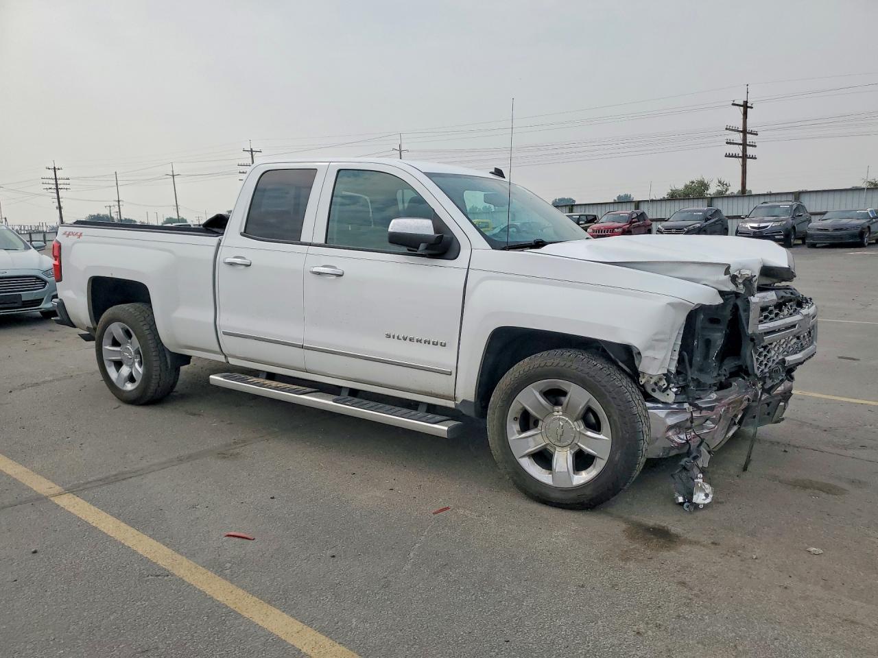 2014 Chevrolet Silverado K1500 Ltz White vin: 1GCVKSEC6EZ416233