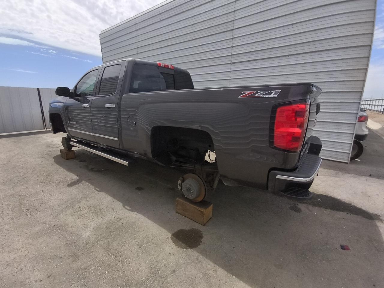 2014 Chevrolet Silverado K1500 Ltz Charcoal vin: 1GCVKSEC7EZ124493 Damage: Left Rear Wheel, Missing, Replacement Required