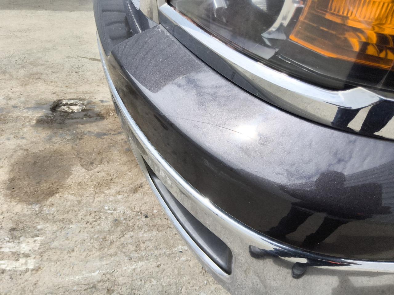 2014 Chevrolet Silverado K1500 Ltz Charcoal vin: 1GCVKSEC7EZ124493 Damage: Front Bumper, Heavy Scratch, 7 To 8 Inches