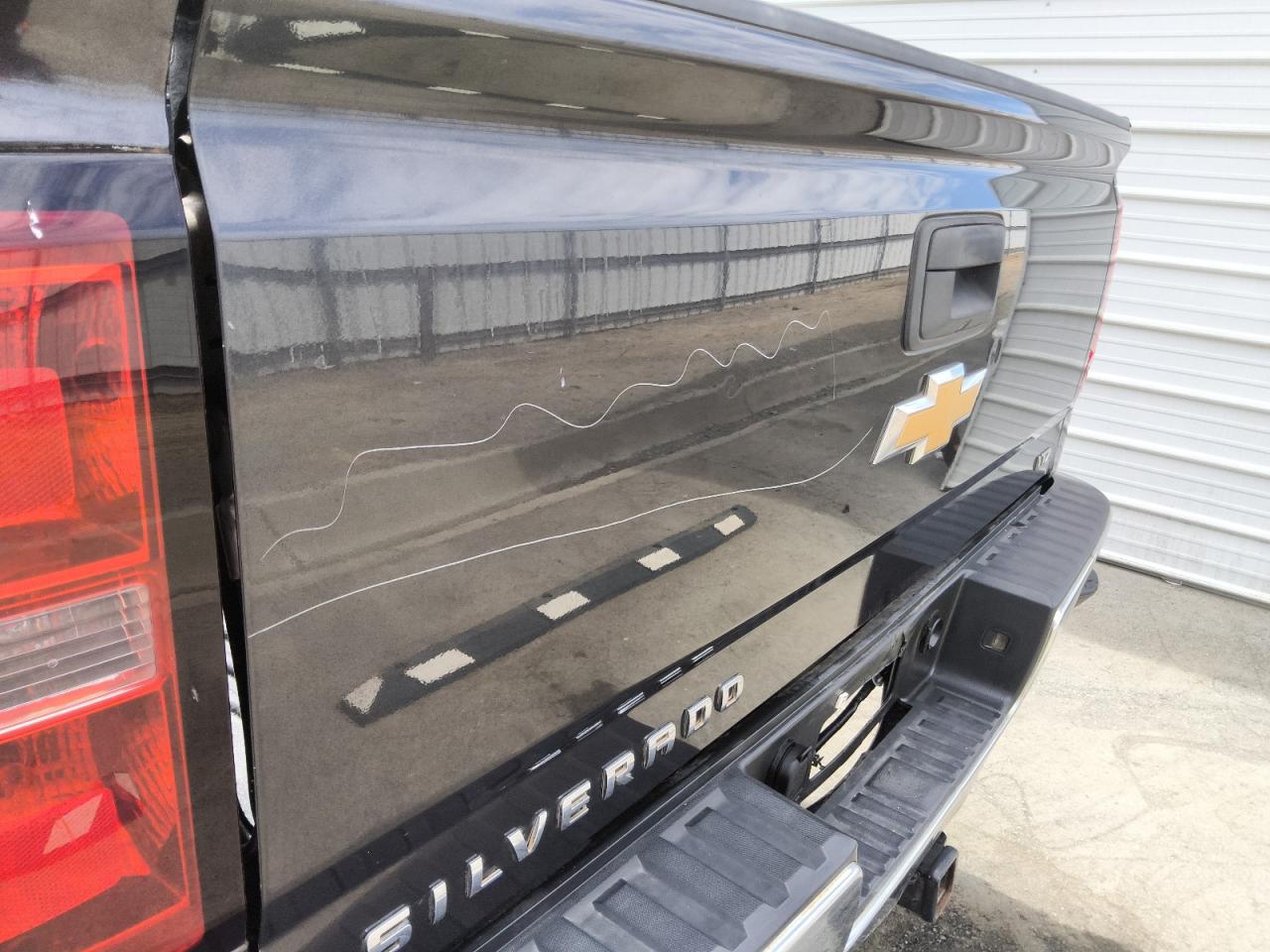 2014 Chevrolet Silverado K1500 Ltz Charcoal vin: 1GCVKSEC7EZ124493 Damage: Tailgate, Heavy Scratch, > 12 Inches