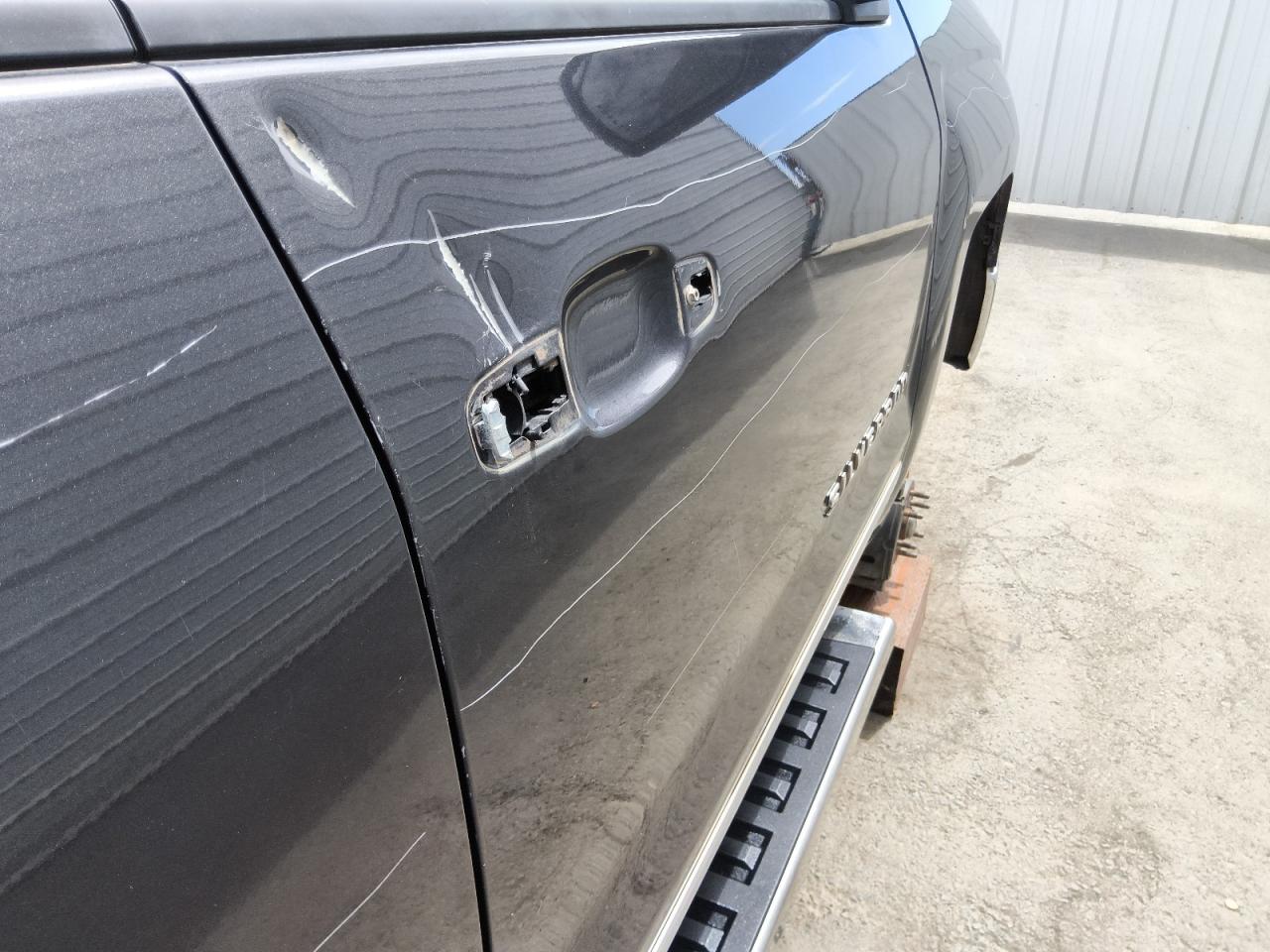 2014 Chevrolet Silverado K1500 Ltz Charcoal vin: 1GCVKSEC7EZ124493 Damage: Right Front Door, Dent(S) W/ Paint Dmg, > 12 Inches
