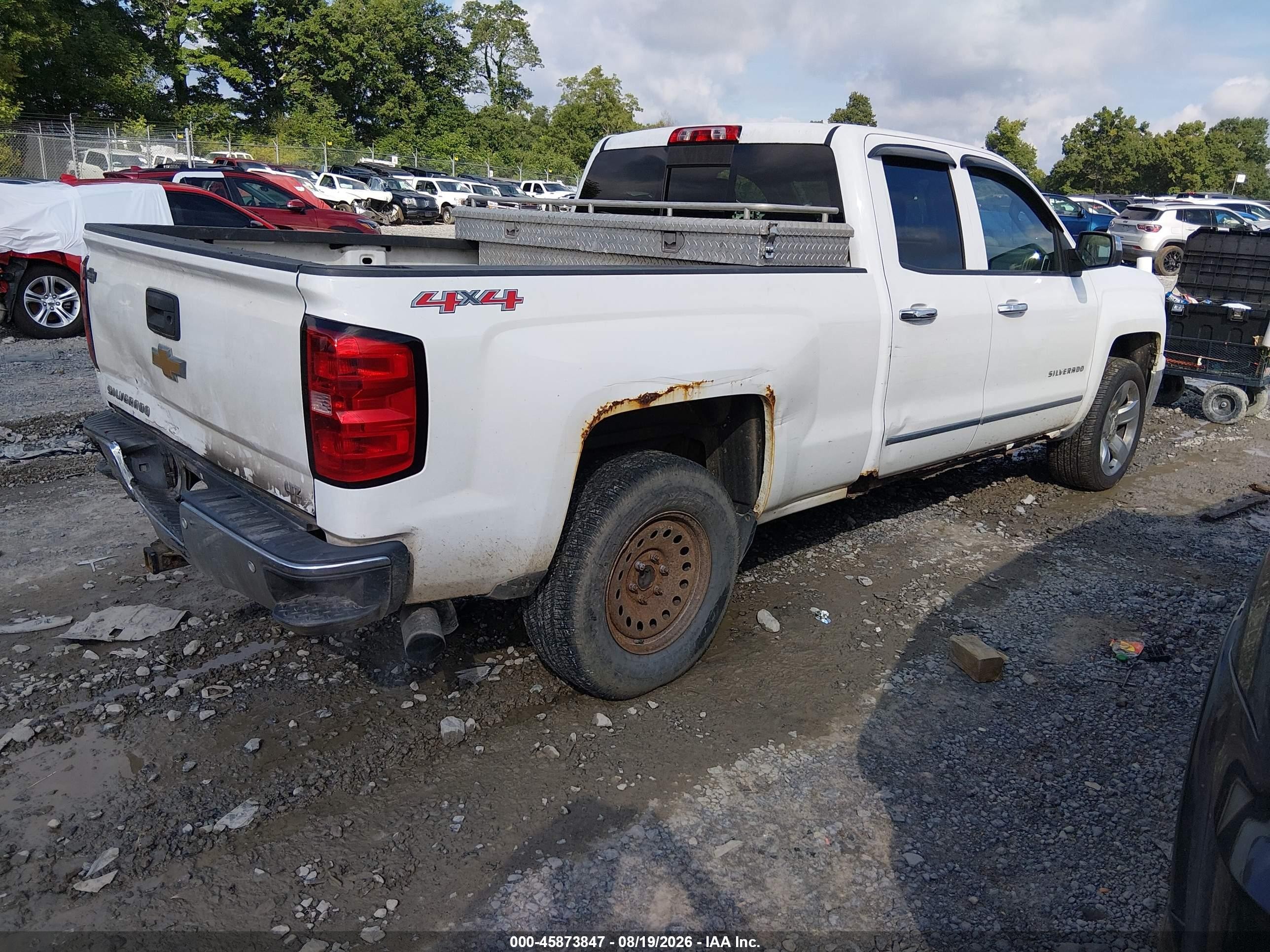 2014 Chevrolet Silverado 1500 Ltz Белый vin: 1GCVKSEC7EZ141679