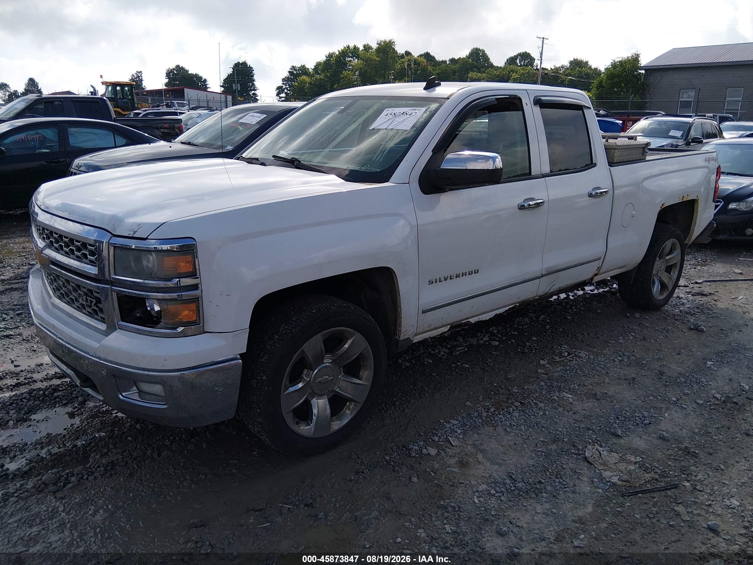 2014 Chevrolet Silverado 1500 Ltz Белый vin: 1GCVKSEC7EZ141679