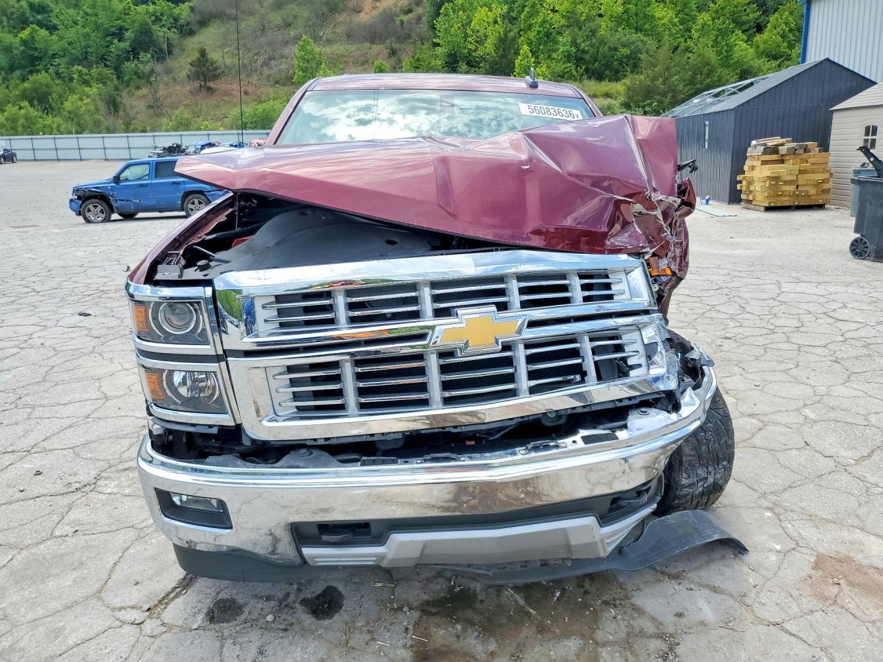 2015 Chevrolet Silverado K1500 Ltz Maroon vin: 1GCVKSEC7FZ189118