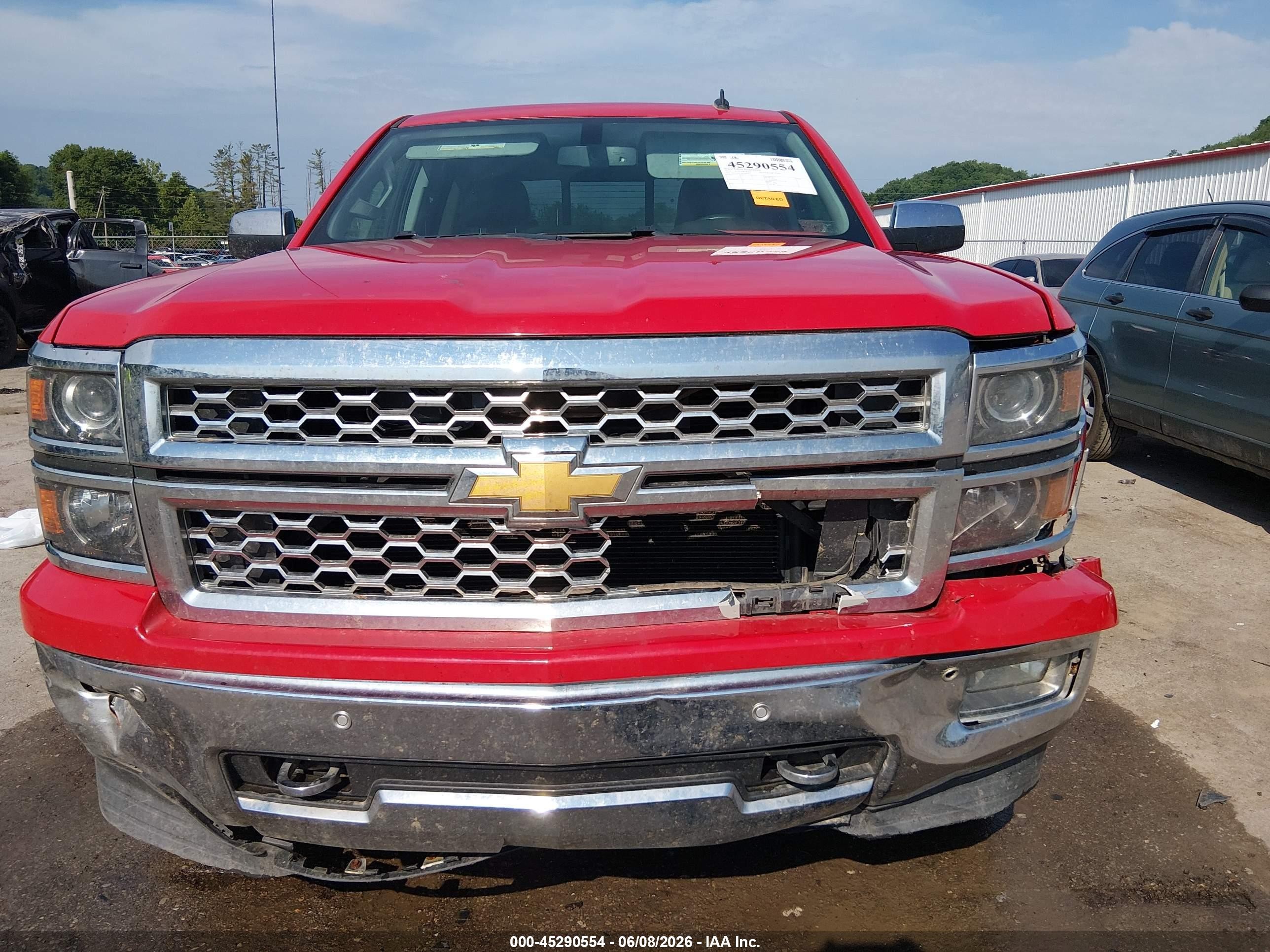 2014 Chevrolet Silverado 1500 1lz Красный vin: 1GCVKSEC8EZ402267