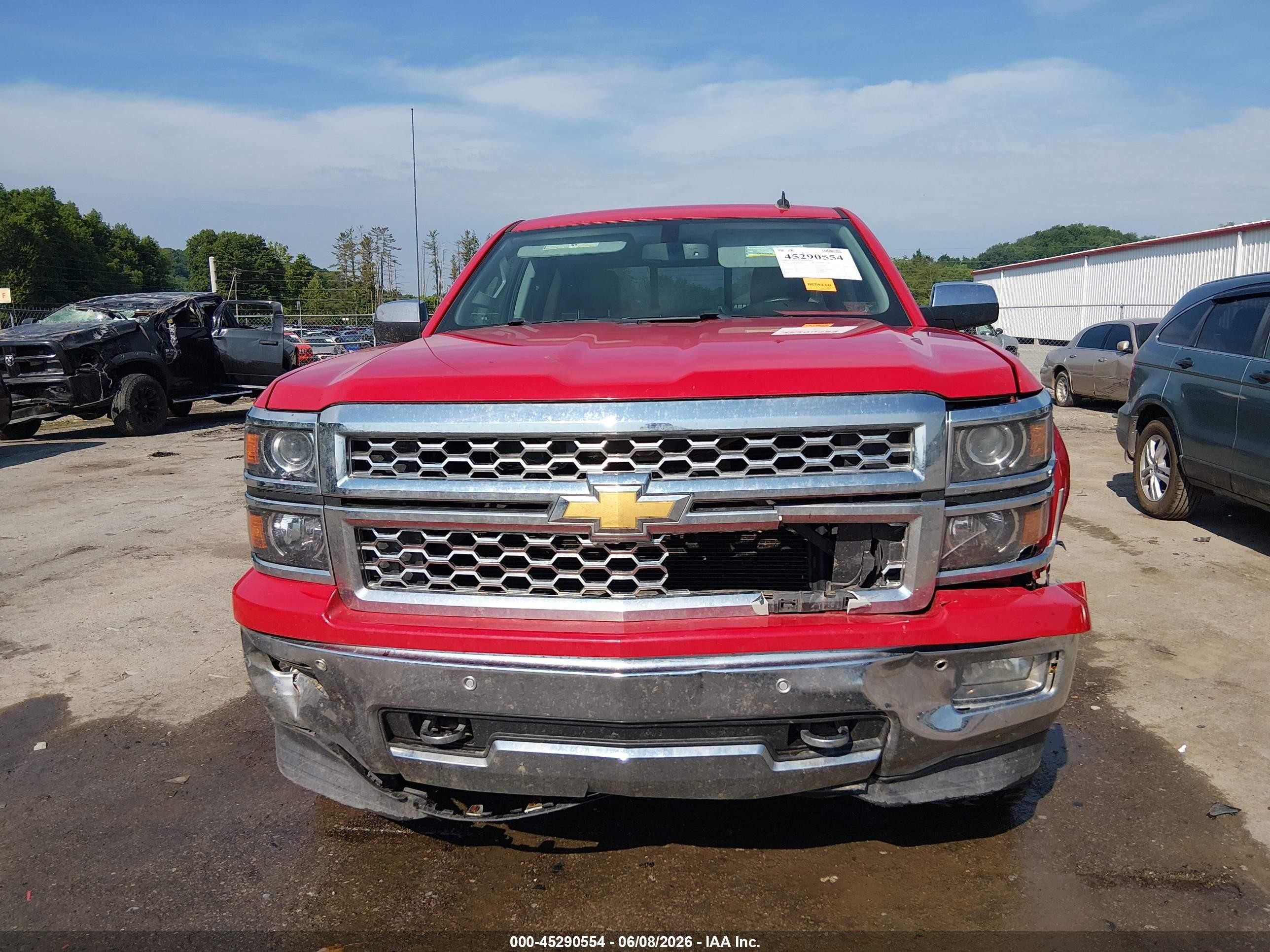 2014 Chevrolet Silverado 1500 1lz Красный vin: 1GCVKSEC8EZ402267
