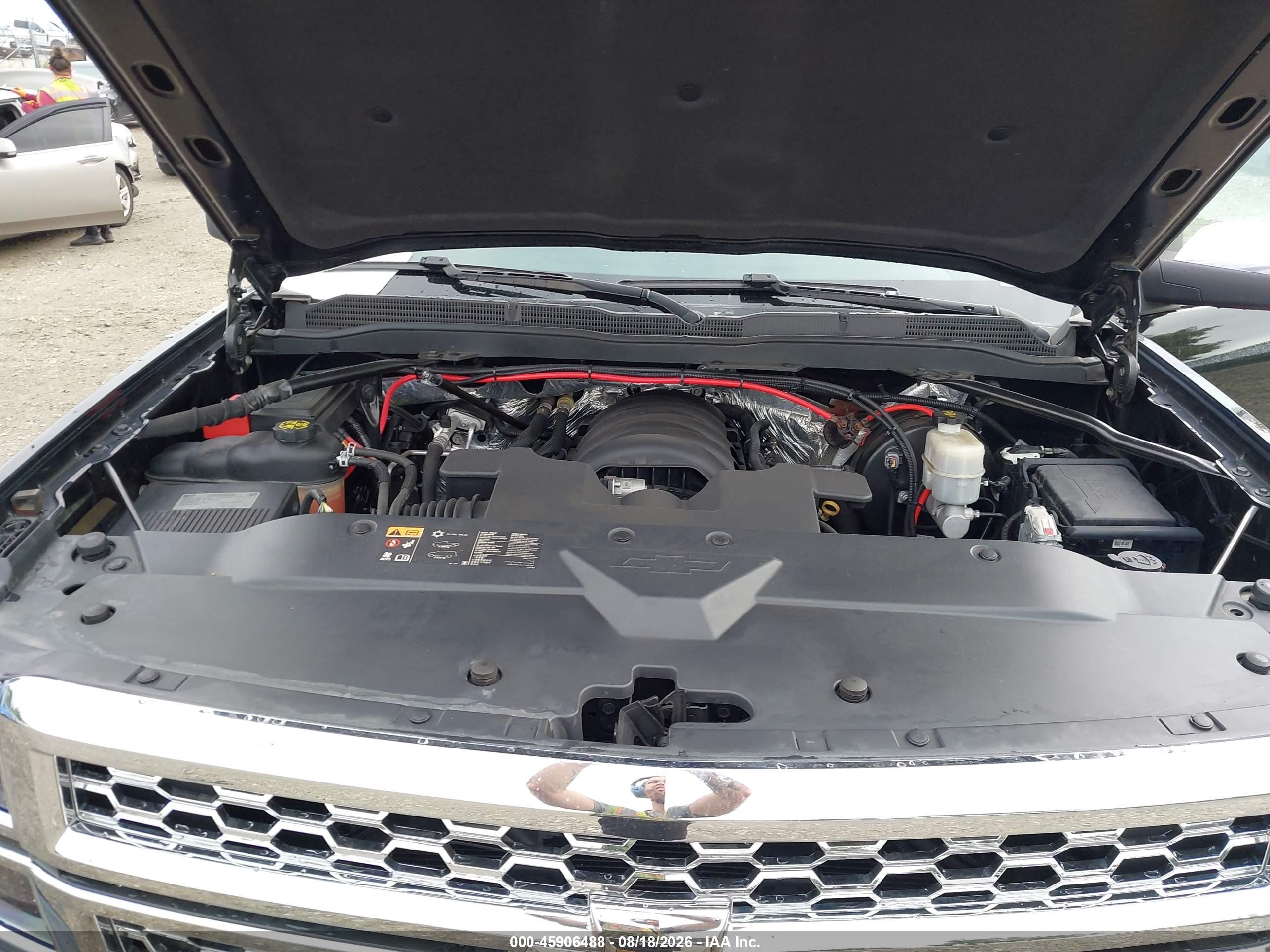 2015 Chevrolet Silverado 1500 Ltz Black vin: 1GCVKSEC8FZ276235