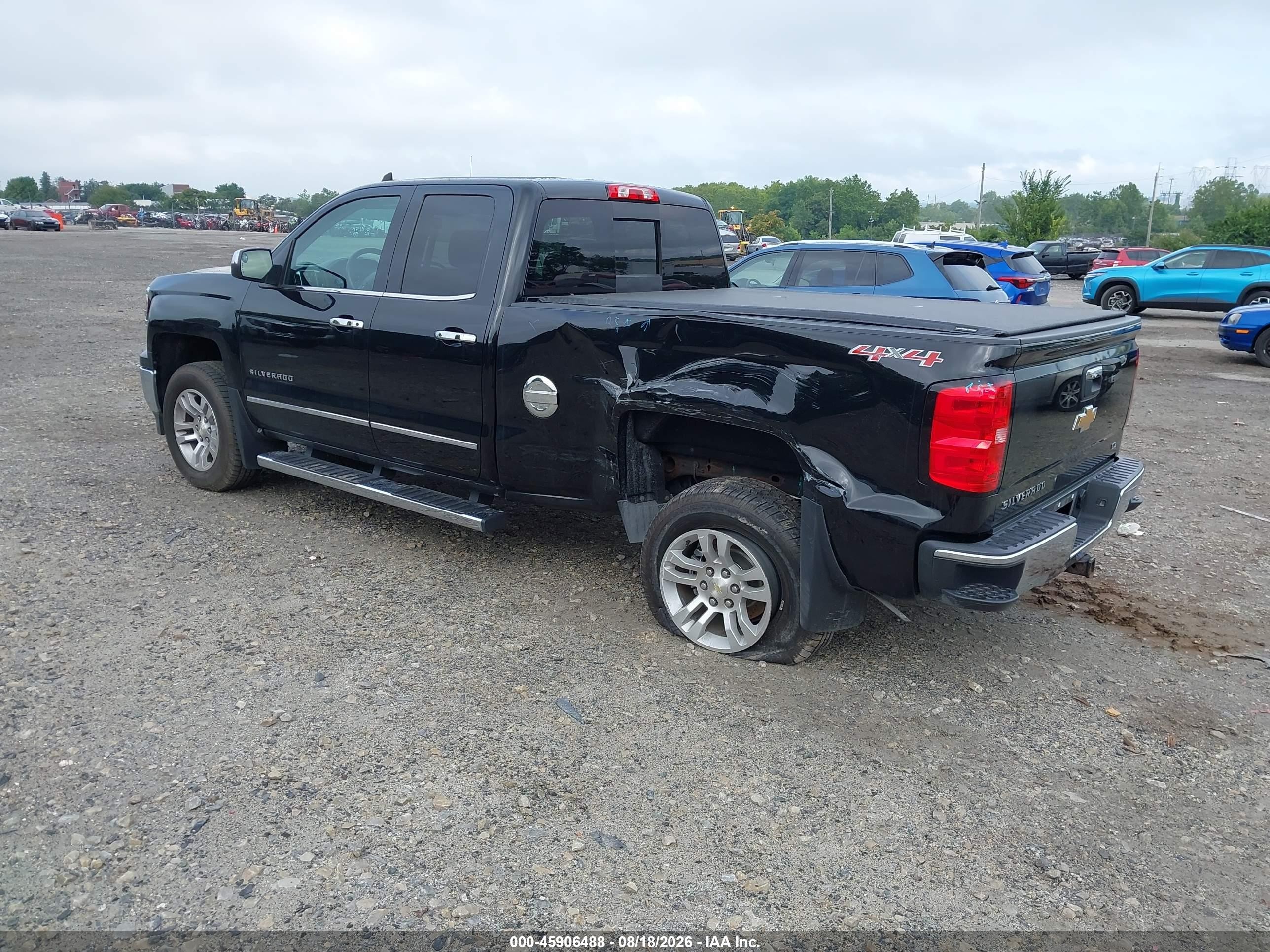 2015 Chevrolet Silverado 1500 Ltz Black vin: 1GCVKSEC8FZ276235
