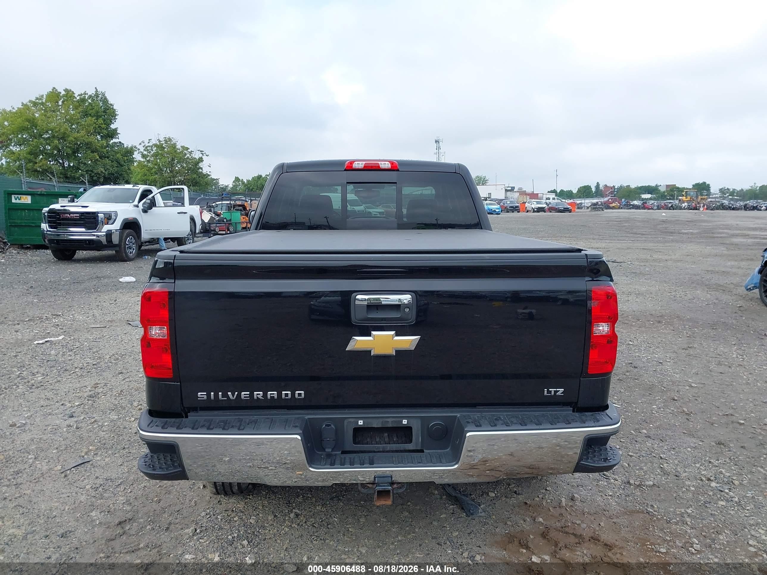 2015 Chevrolet Silverado 1500 Ltz Black vin: 1GCVKSEC8FZ276235