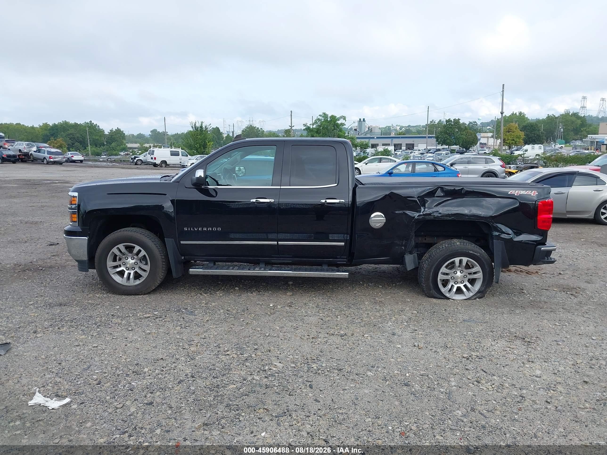 2015 Chevrolet Silverado 1500 Ltz Black vin: 1GCVKSEC8FZ276235