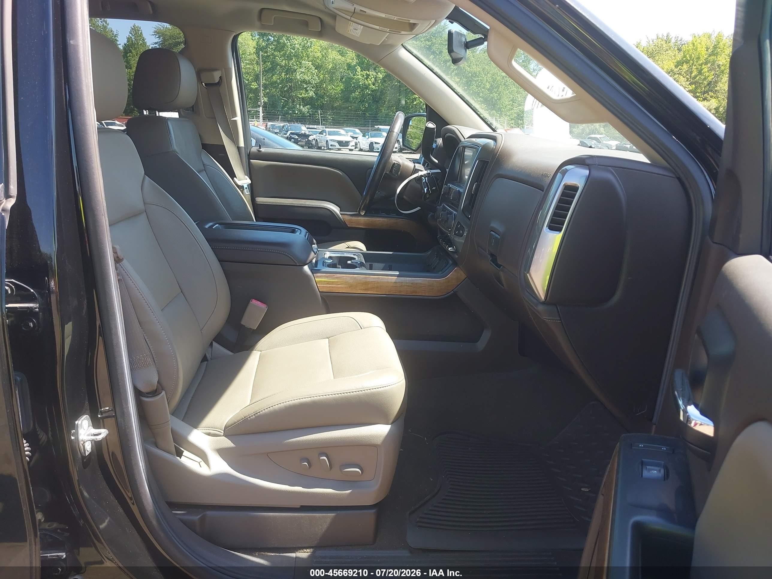 2015 Chevrolet Silverado 1500 Ltz Black vin: 1GCVKSEC8FZ364010
