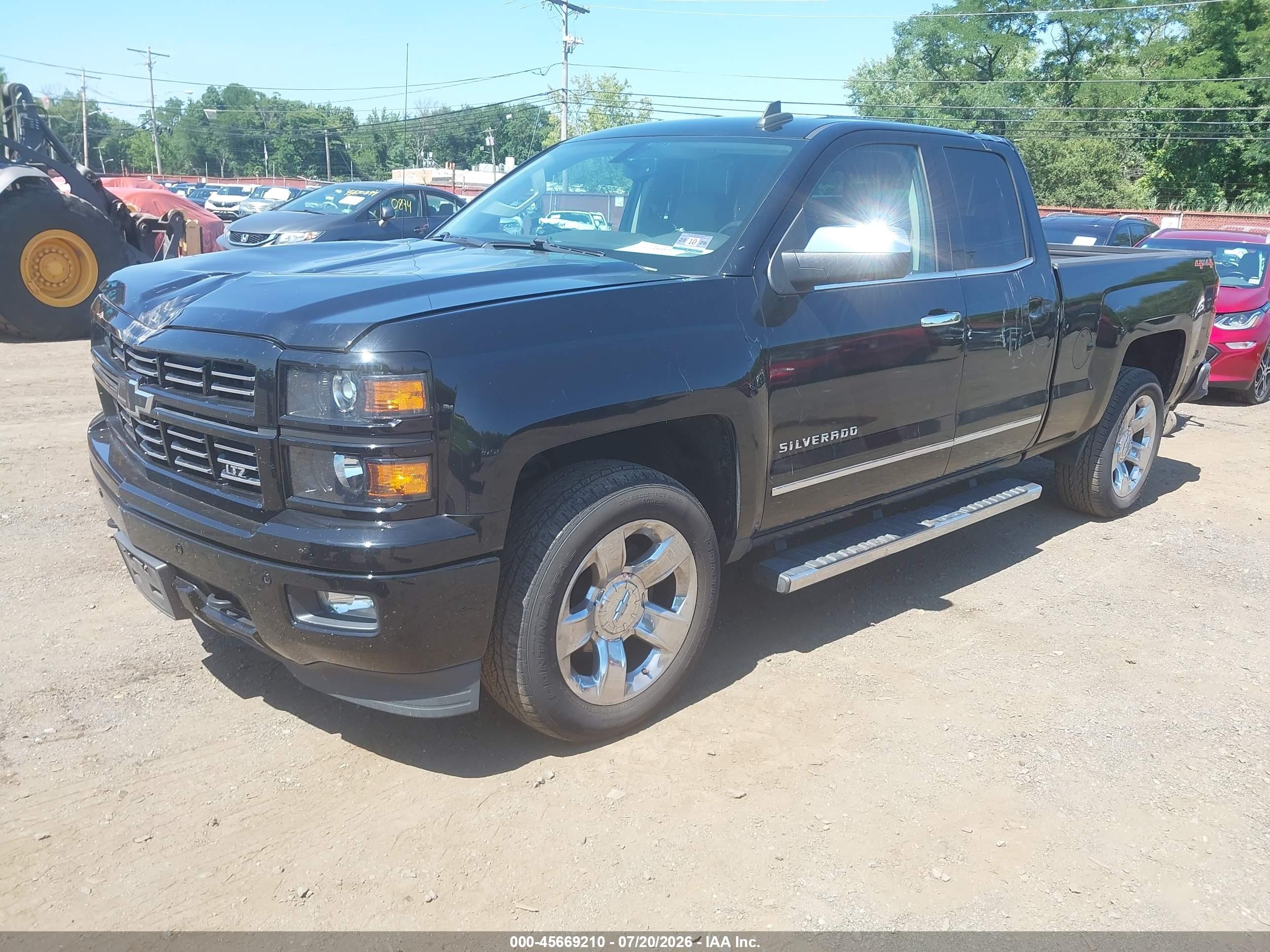 2015 Chevrolet Silverado 1500 Ltz Black vin: 1GCVKSEC8FZ364010