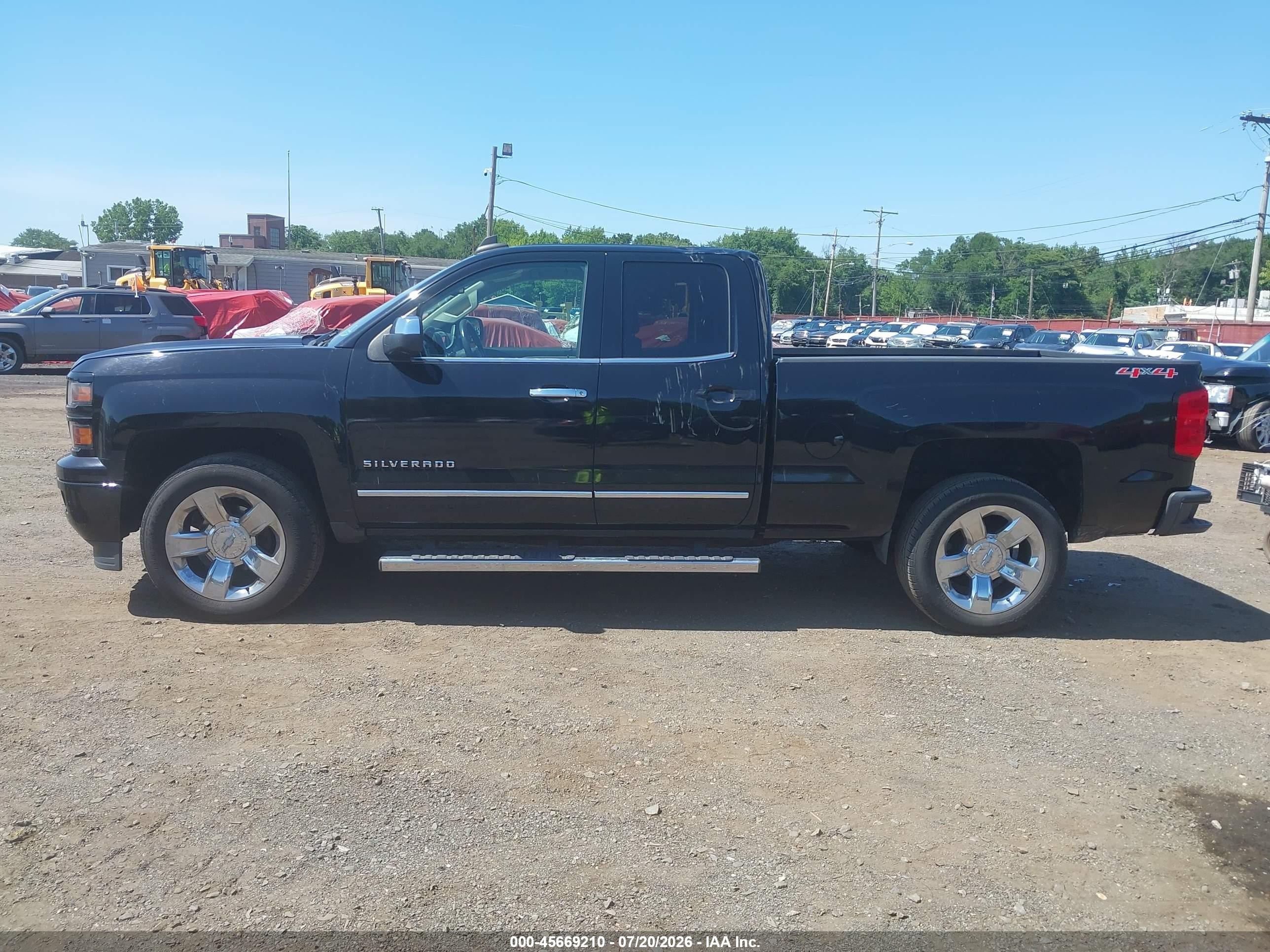 2015 Chevrolet Silverado 1500 Ltz Black vin: 1GCVKSEC8FZ364010