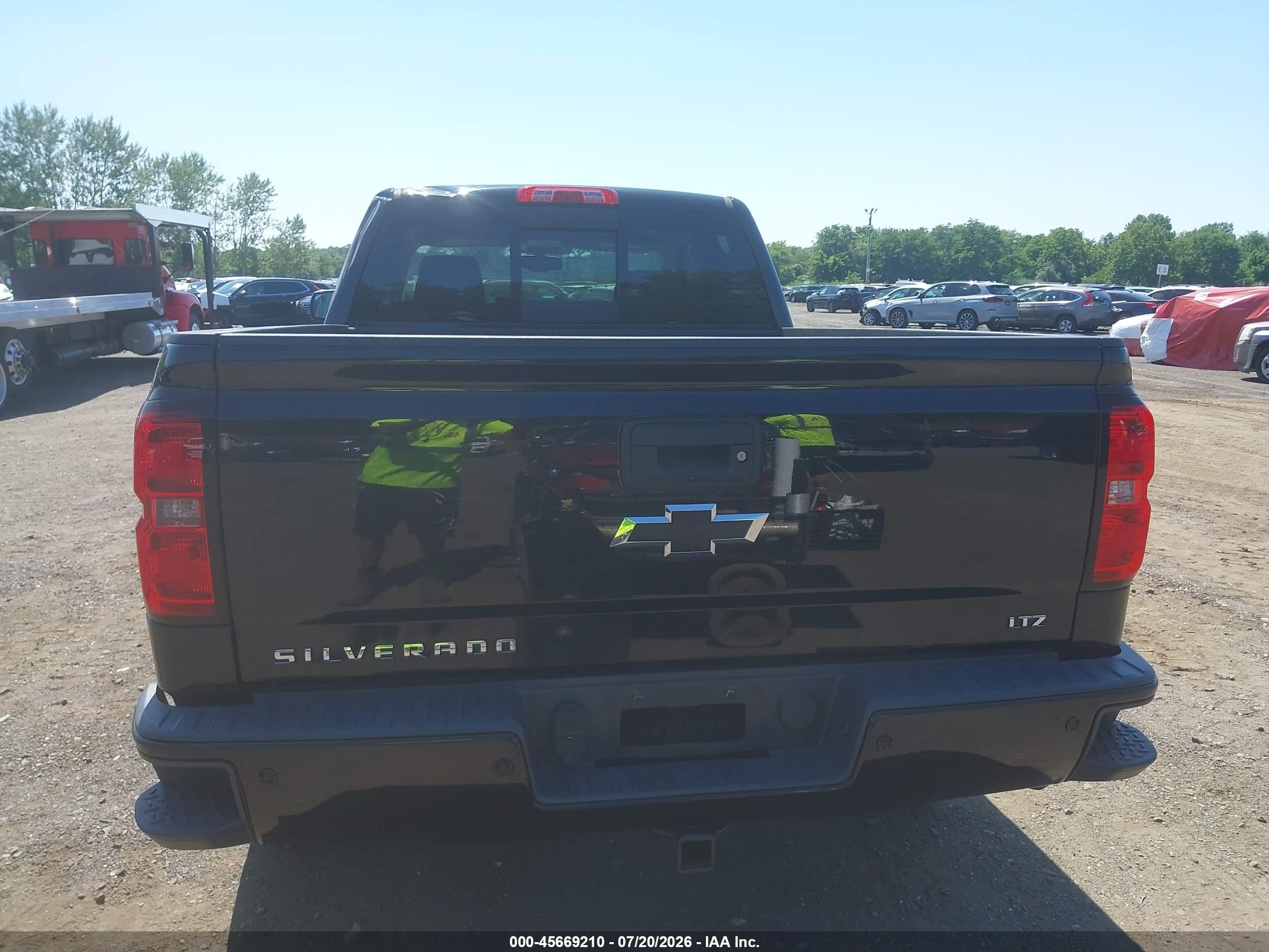 2015 Chevrolet Silverado 1500 Ltz Black vin: 1GCVKSEC8FZ364010