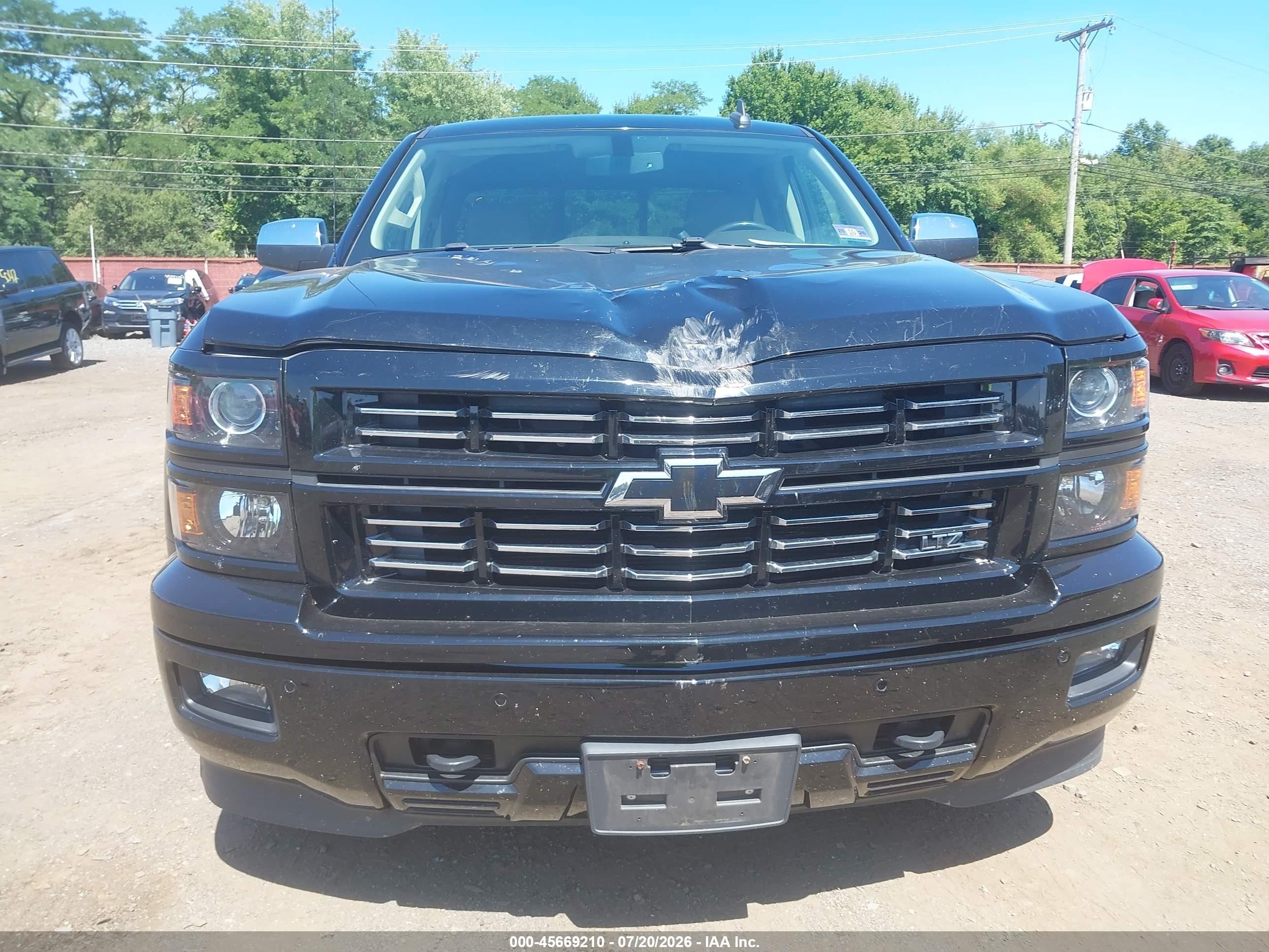 2015 Chevrolet Silverado 1500 Ltz Black vin: 1GCVKSEC8FZ364010