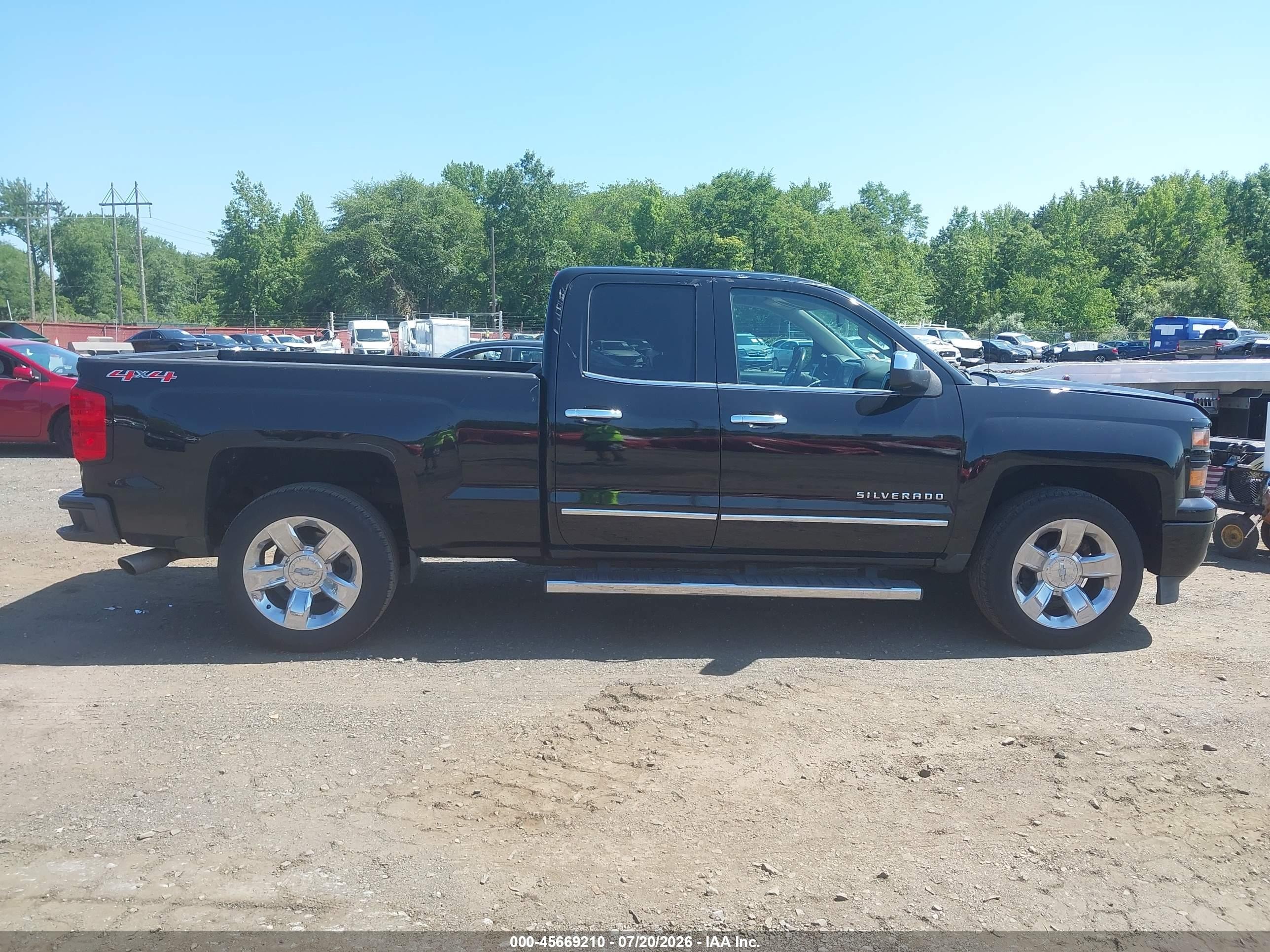 2015 Chevrolet Silverado 1500 Ltz Black vin: 1GCVKSEC8FZ364010